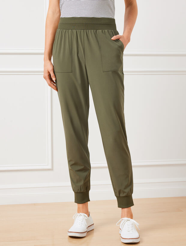 Lightweight Woven Stretch Joggers Talbots