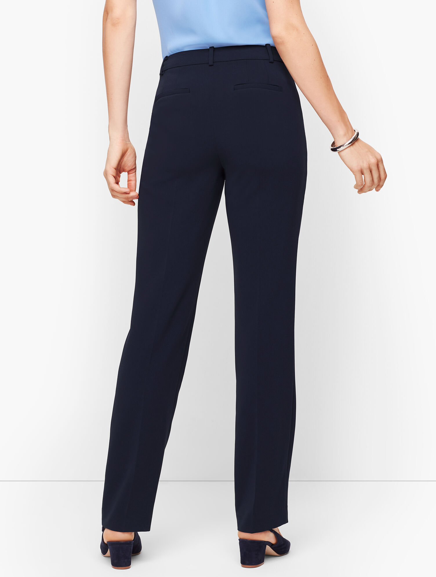 Easy Travel Straight-Leg Pants - Curvy Fit