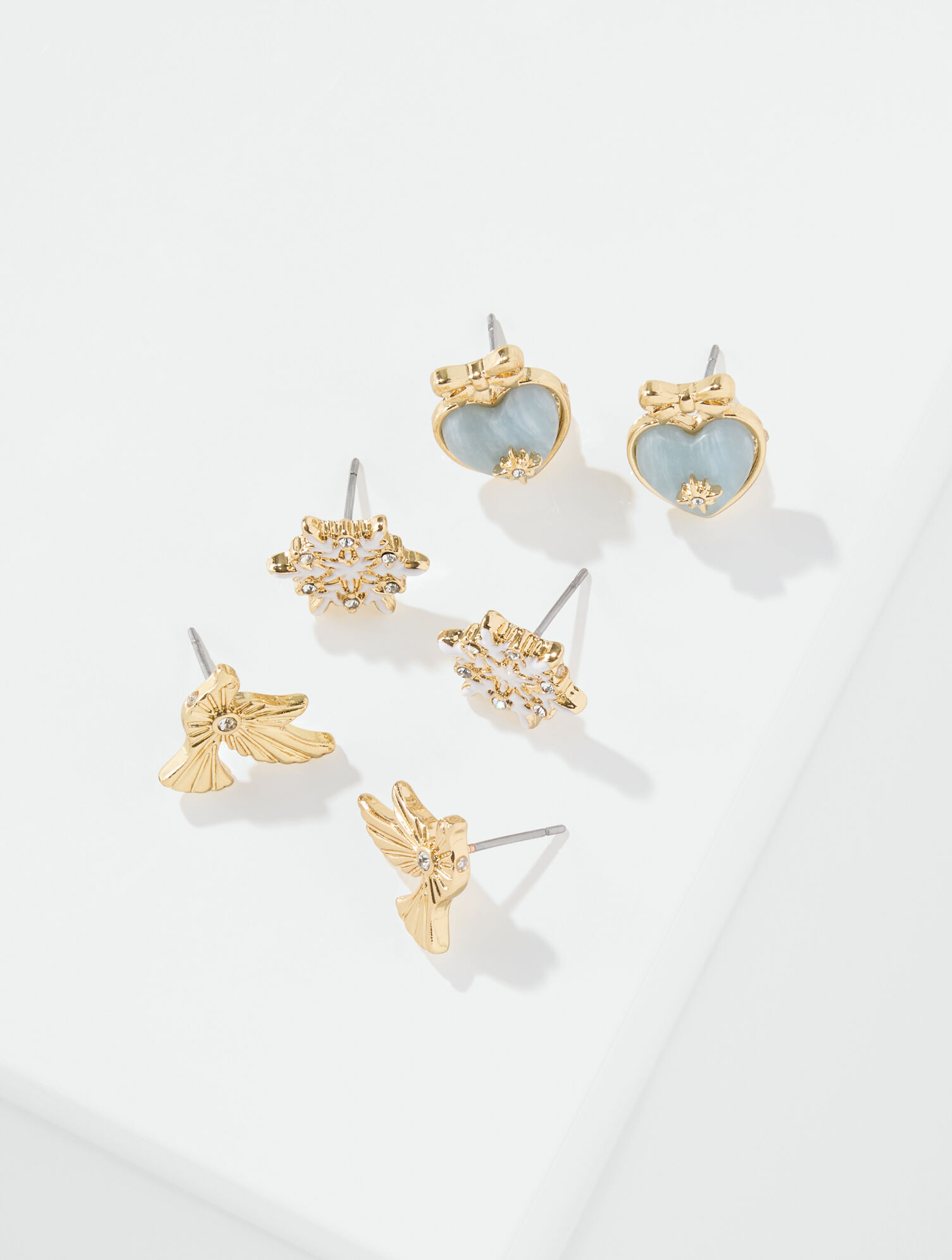 Winter Charm Stud Earring Set