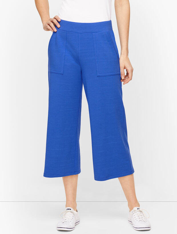 UPF 50+ Slub Terry Wide Leg Crops - Colors