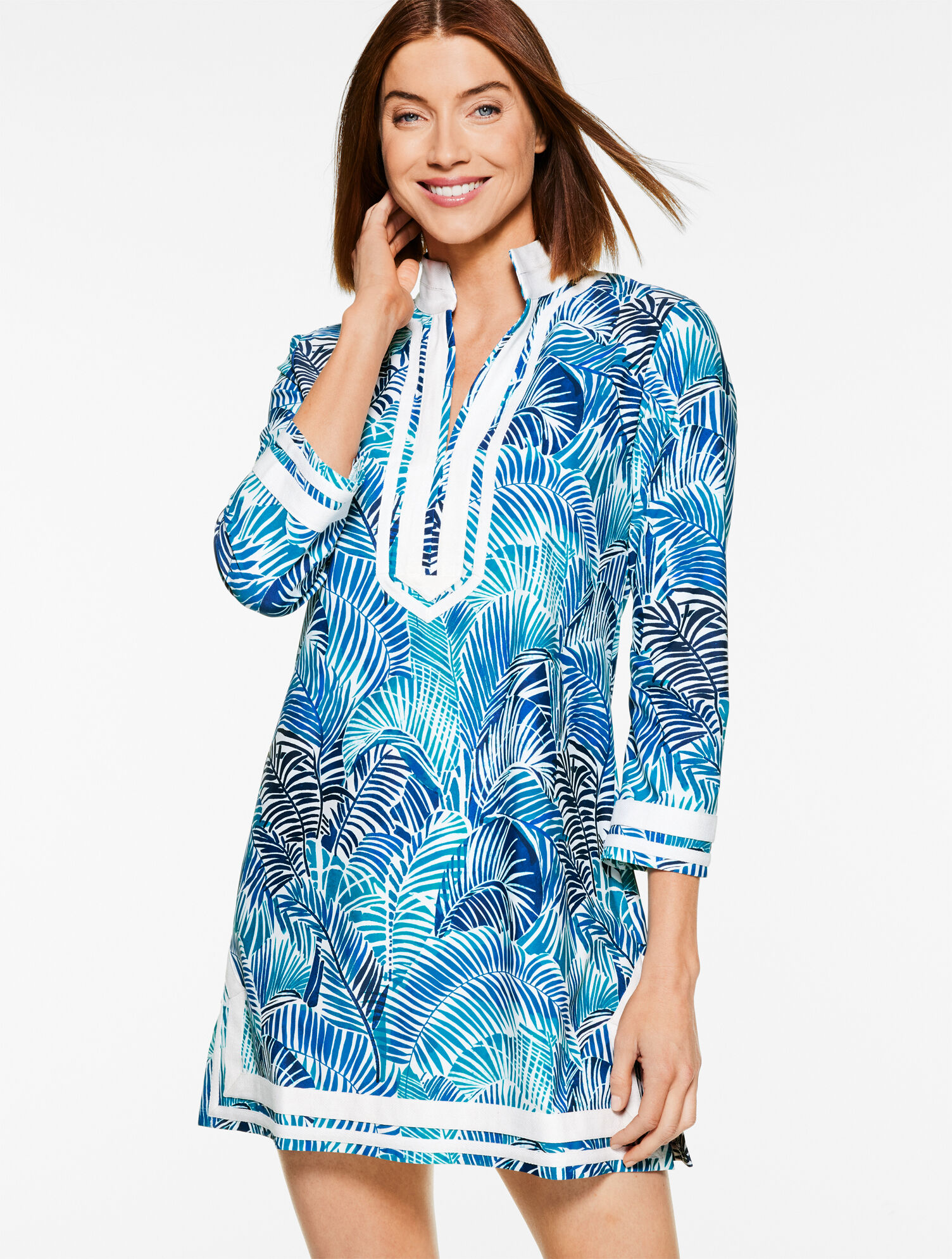 Cabana Life&reg; Tunic Cover-Up - Beach Palm