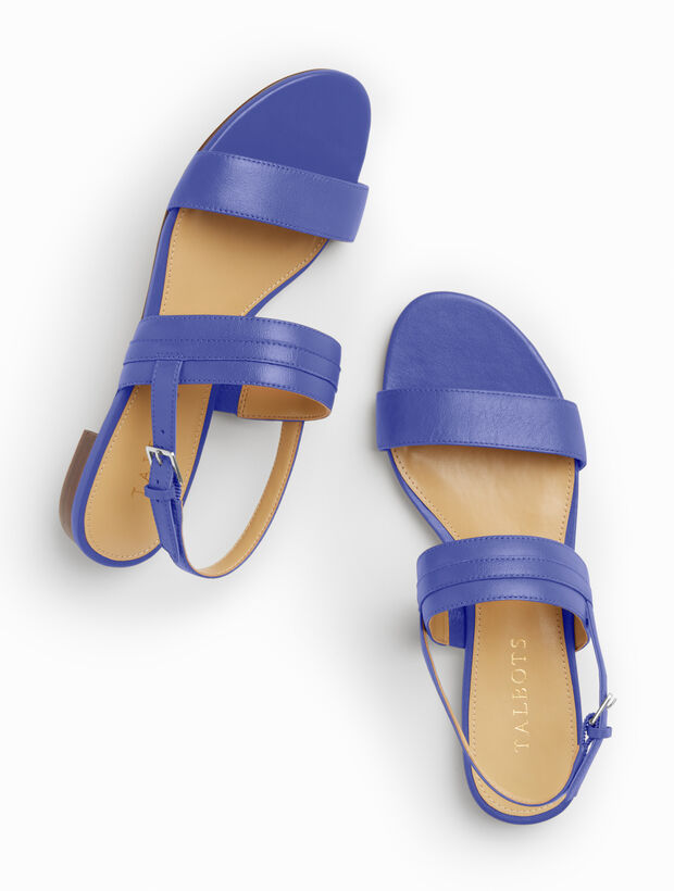 Keri Soft Nappa Sandals - Solid