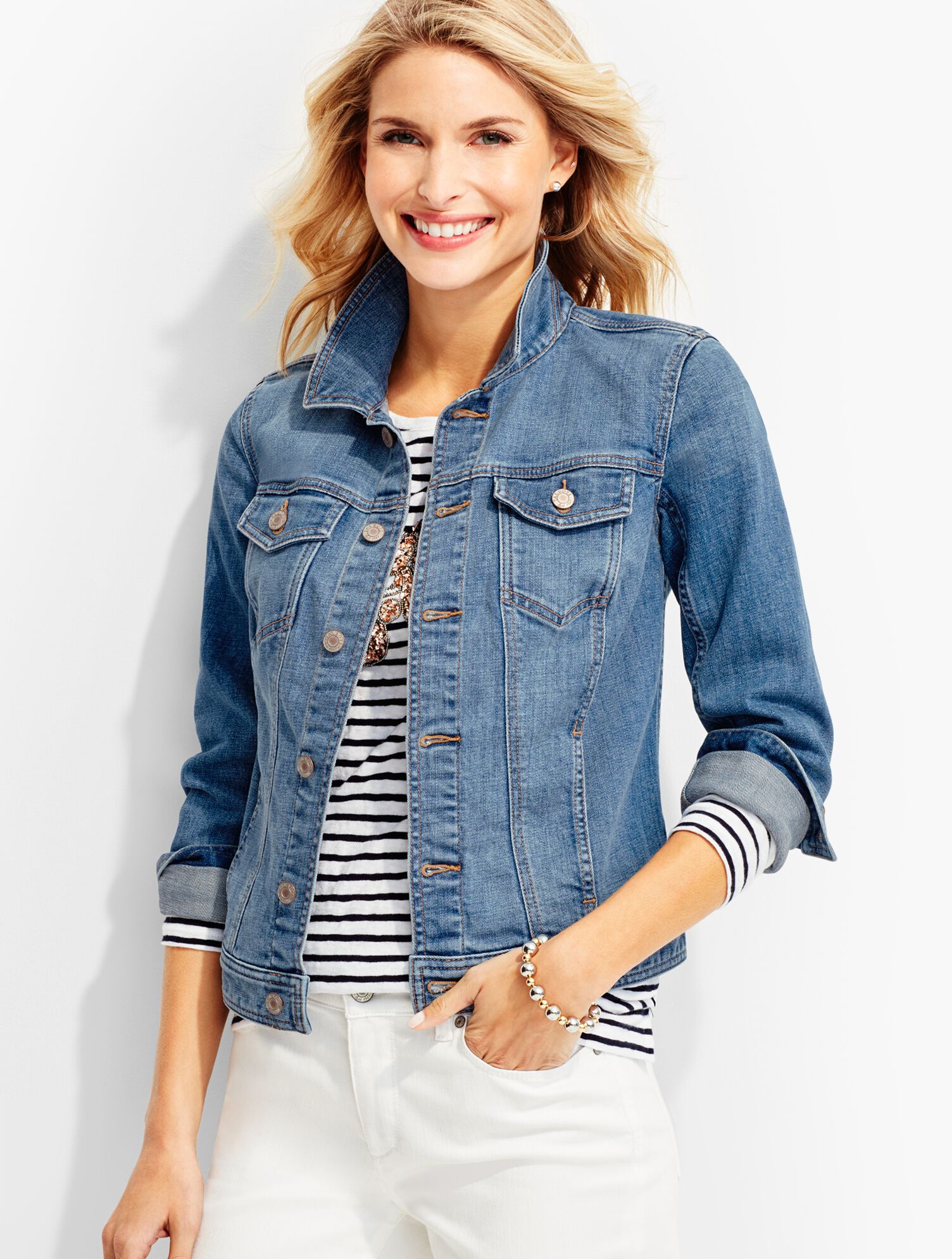 The Classic Denim Jacket-Bluebell Wash
