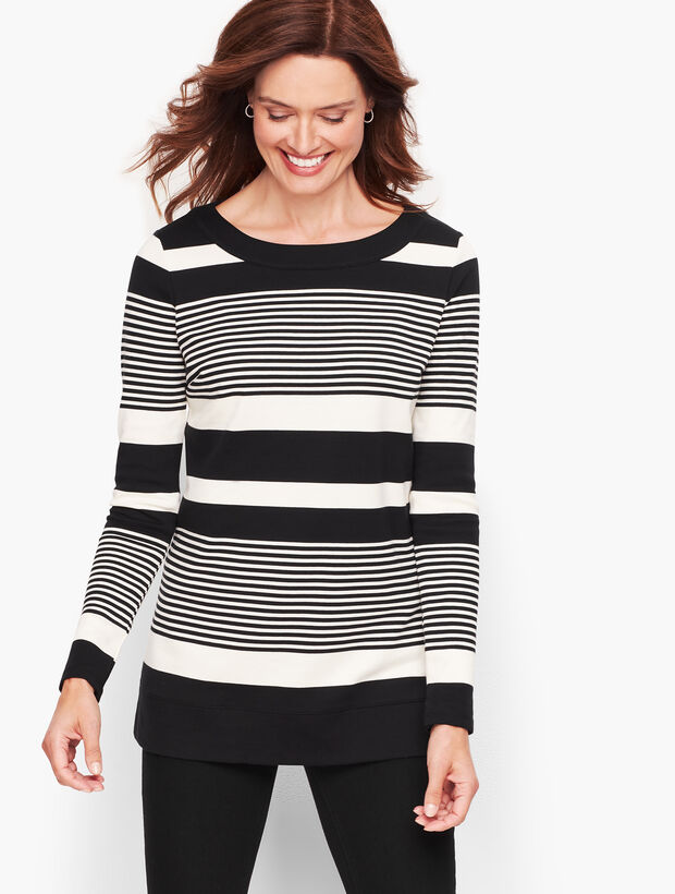 Long Sleeve Tunic - Holly Stripe 