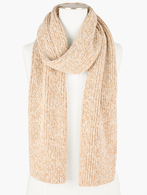 Shaker Stitch Scarf - Metallic Marl