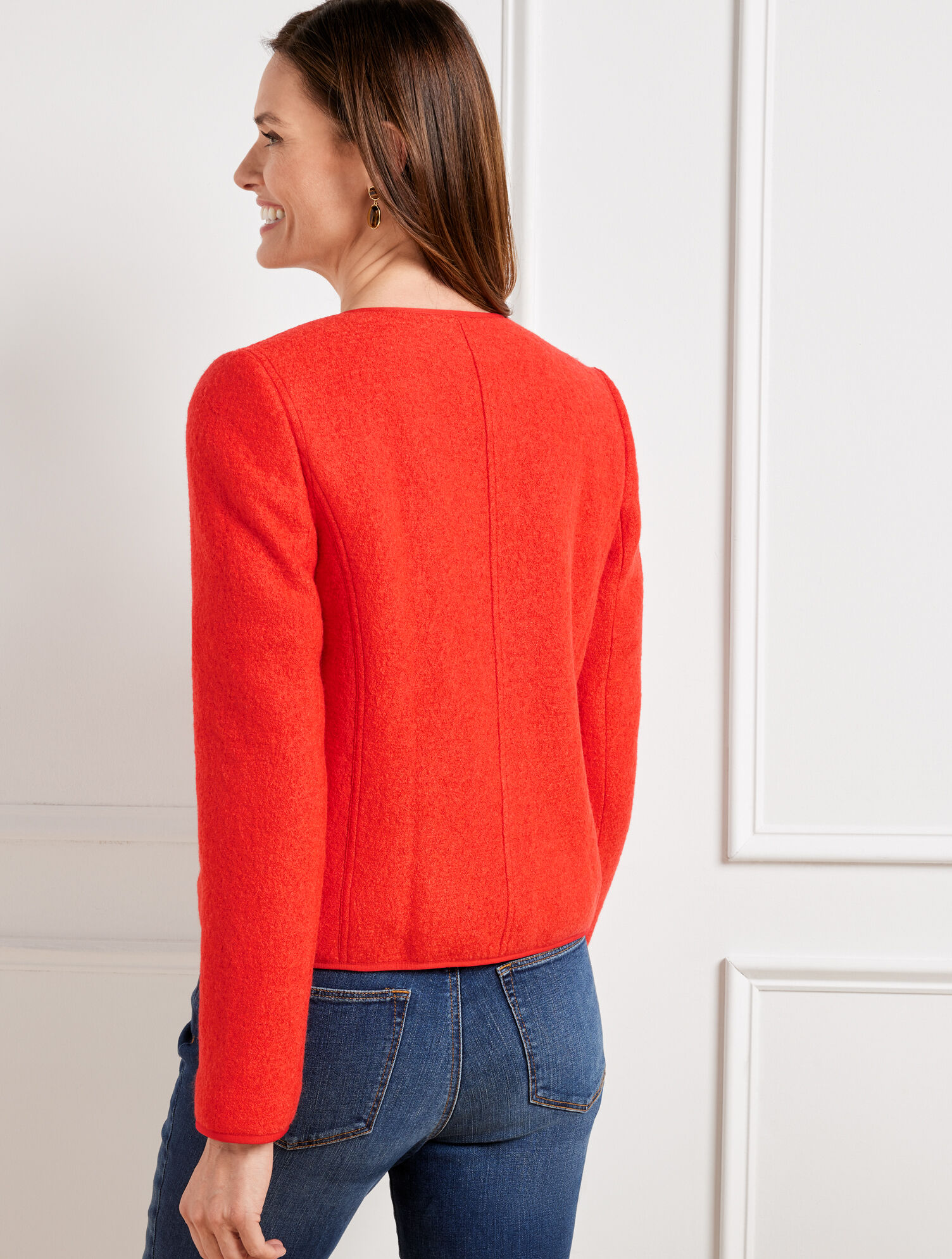Berkshire Wool Blend Crop Jacket | Talbots