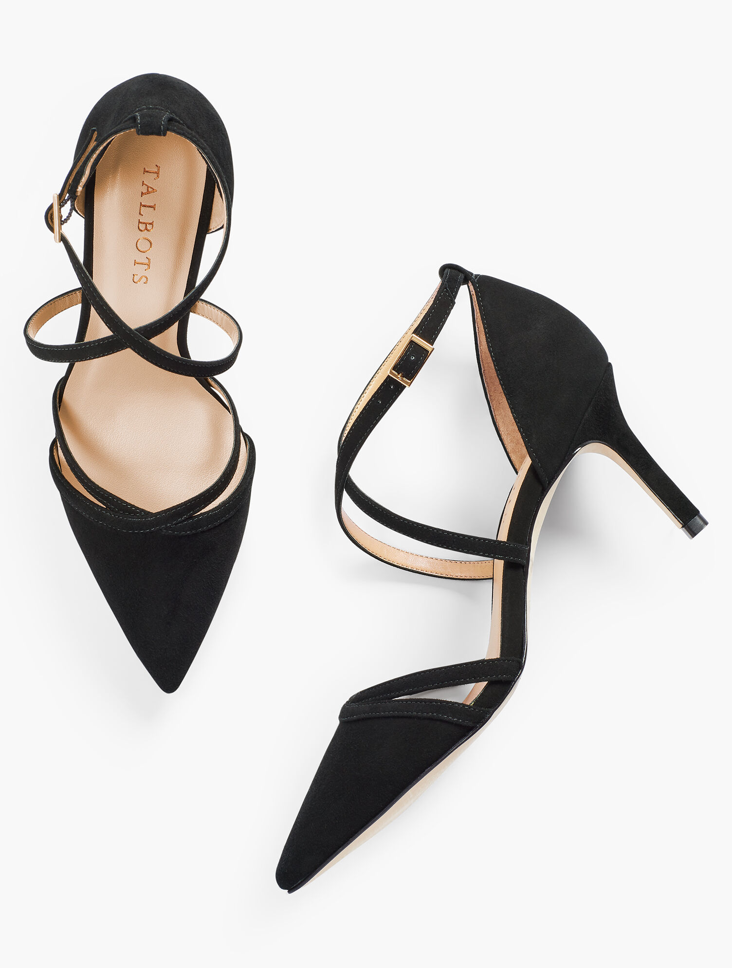 Erica Strappy Pumps - Suede