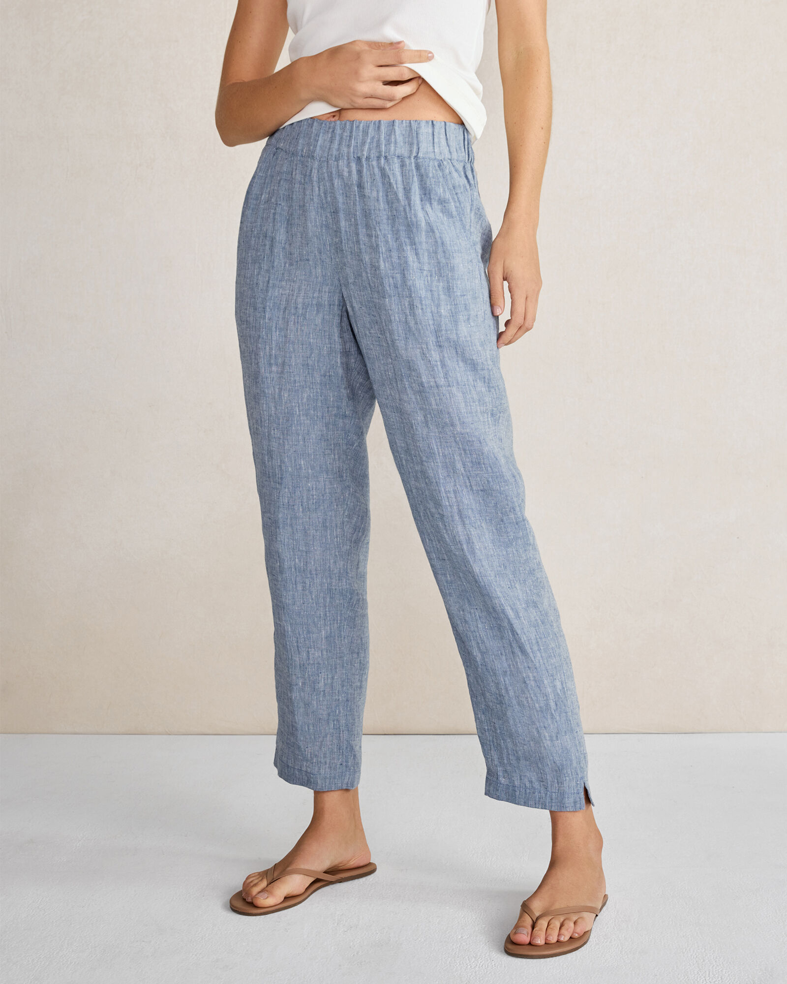 Linen Straight-Leg Pants main image 0