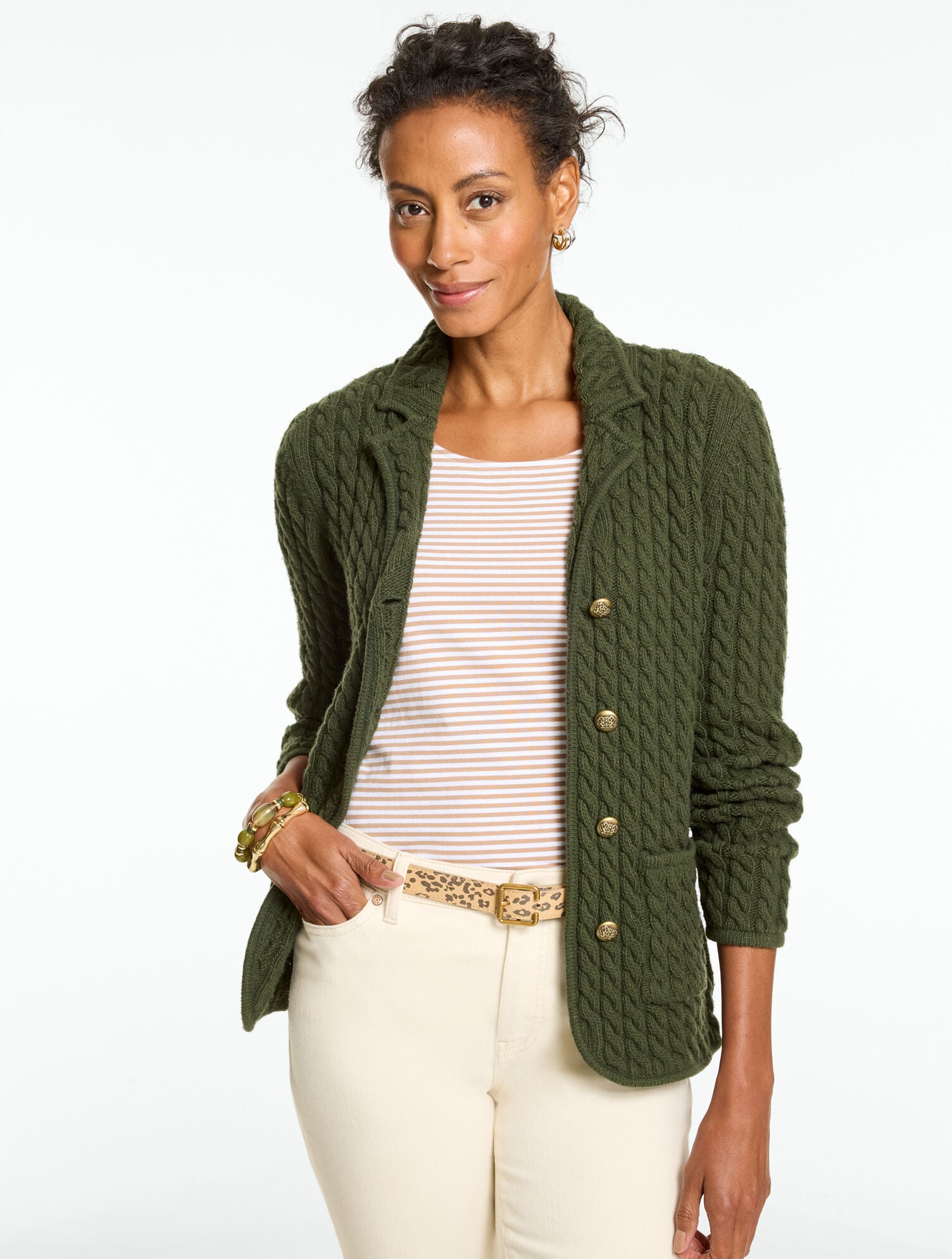 Cable Knit Blazer