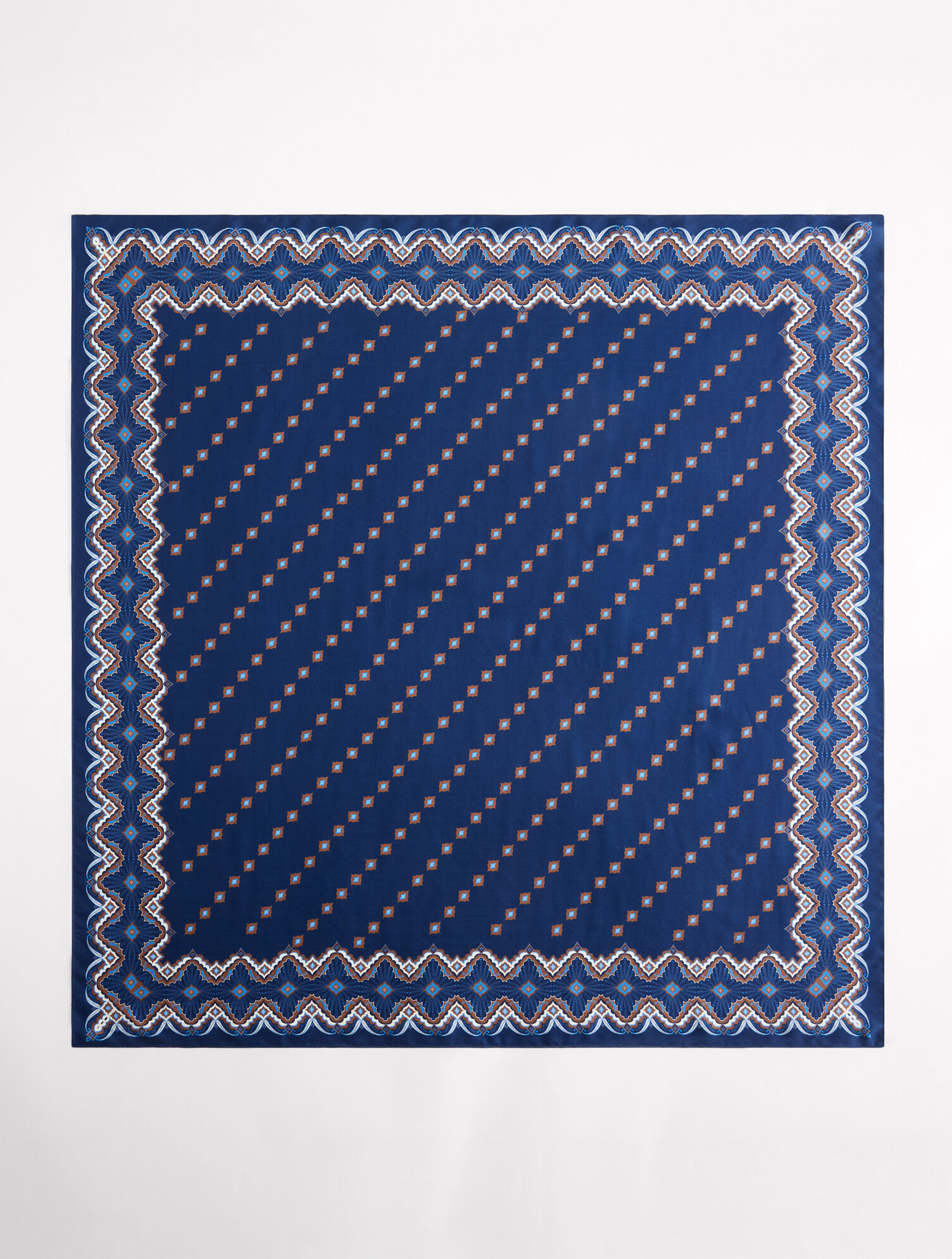 Medallion Silk Square Scarf