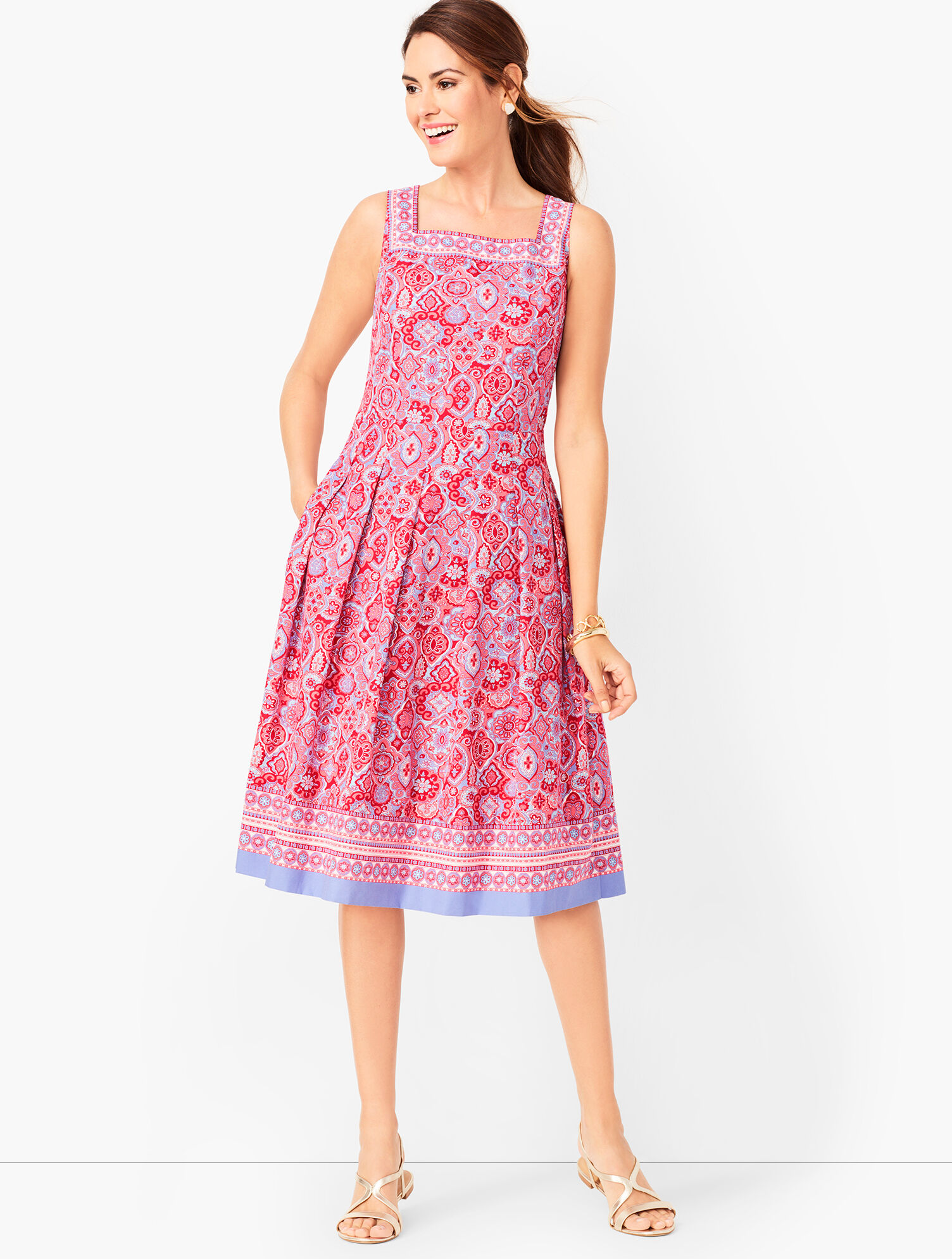 Medallion Fit &amp; Flare Dress
