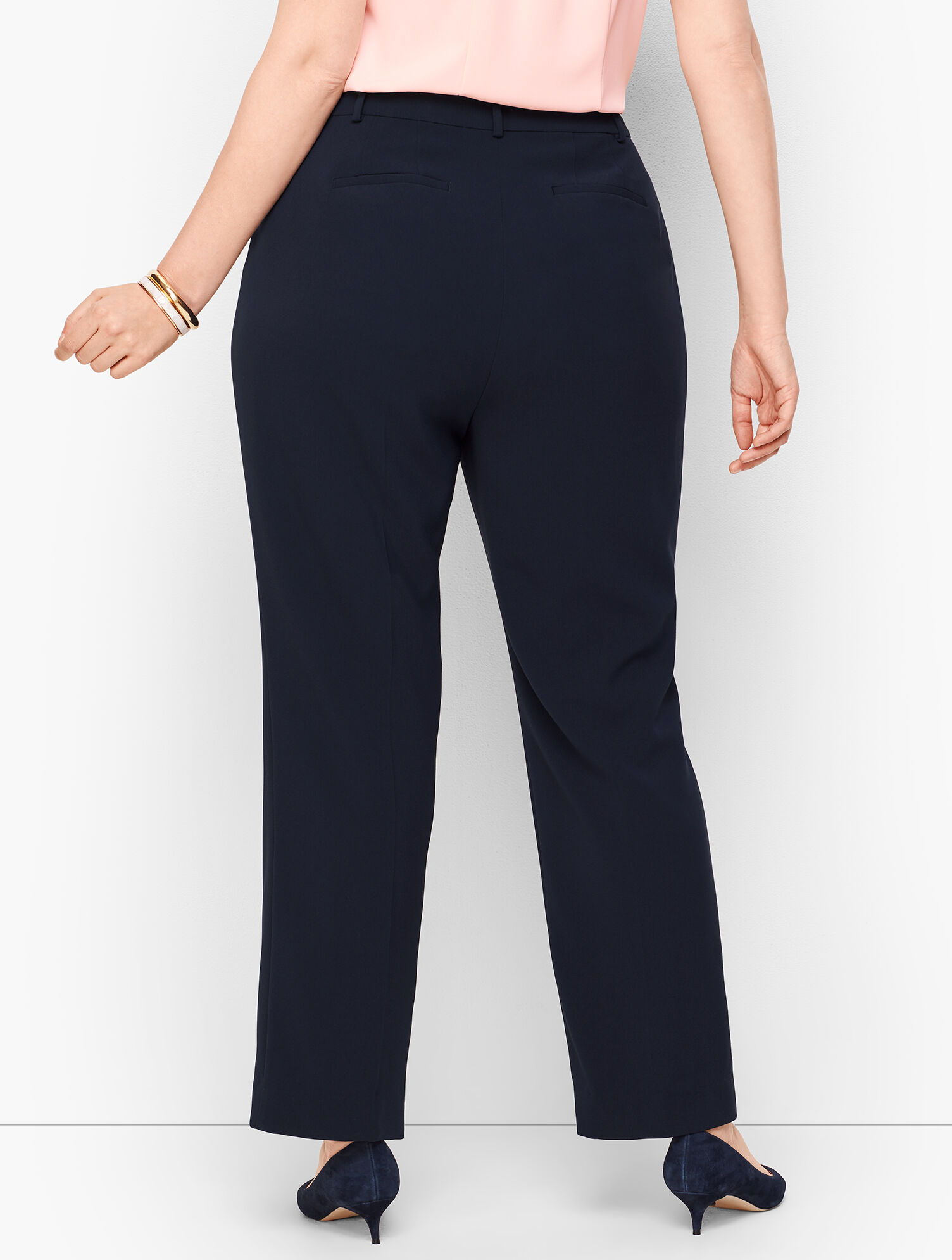 Easy Travel Straight-Leg Pants