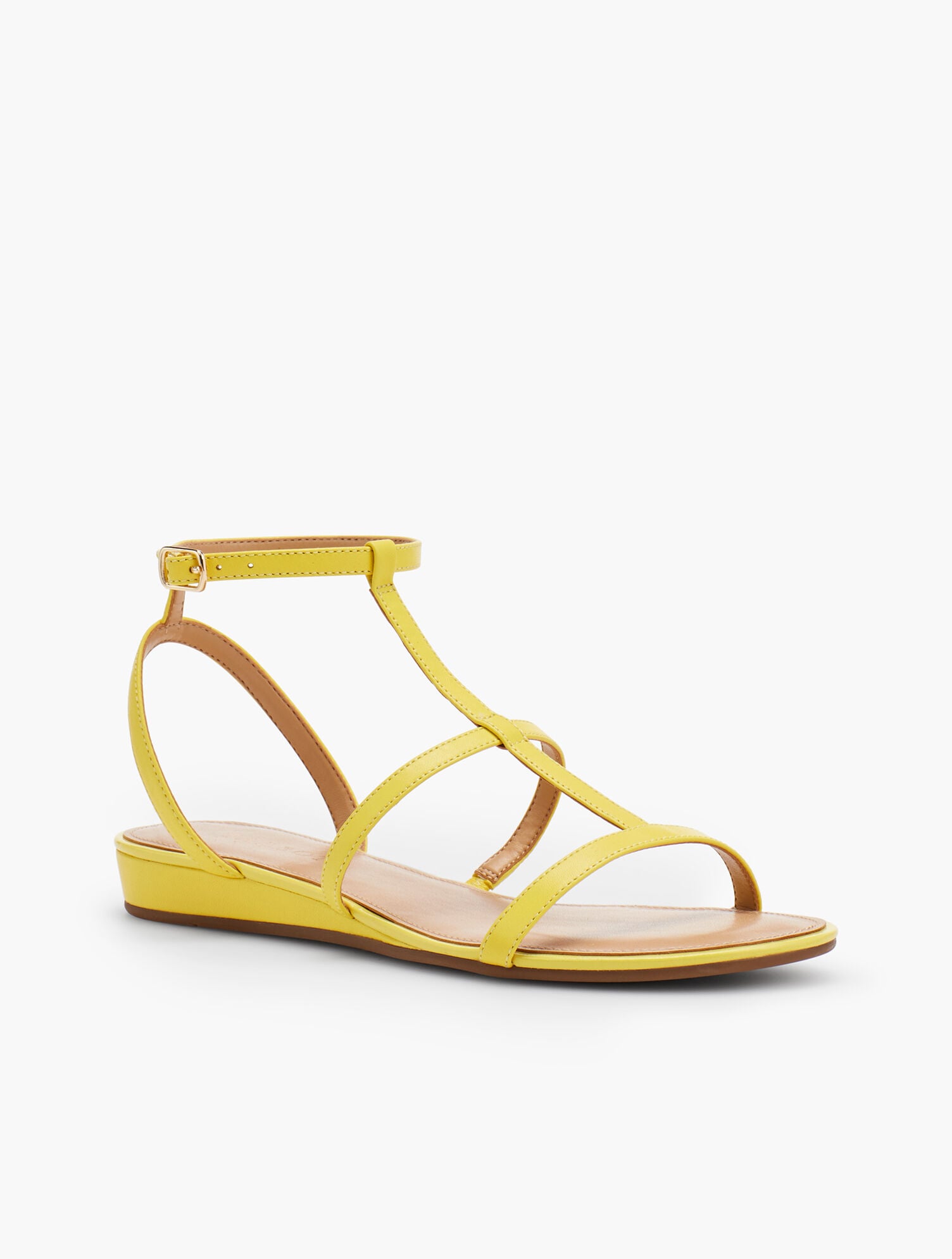 Daisy Gladiator Micro-Wedge Sandals - Nappa Leather | Talbots