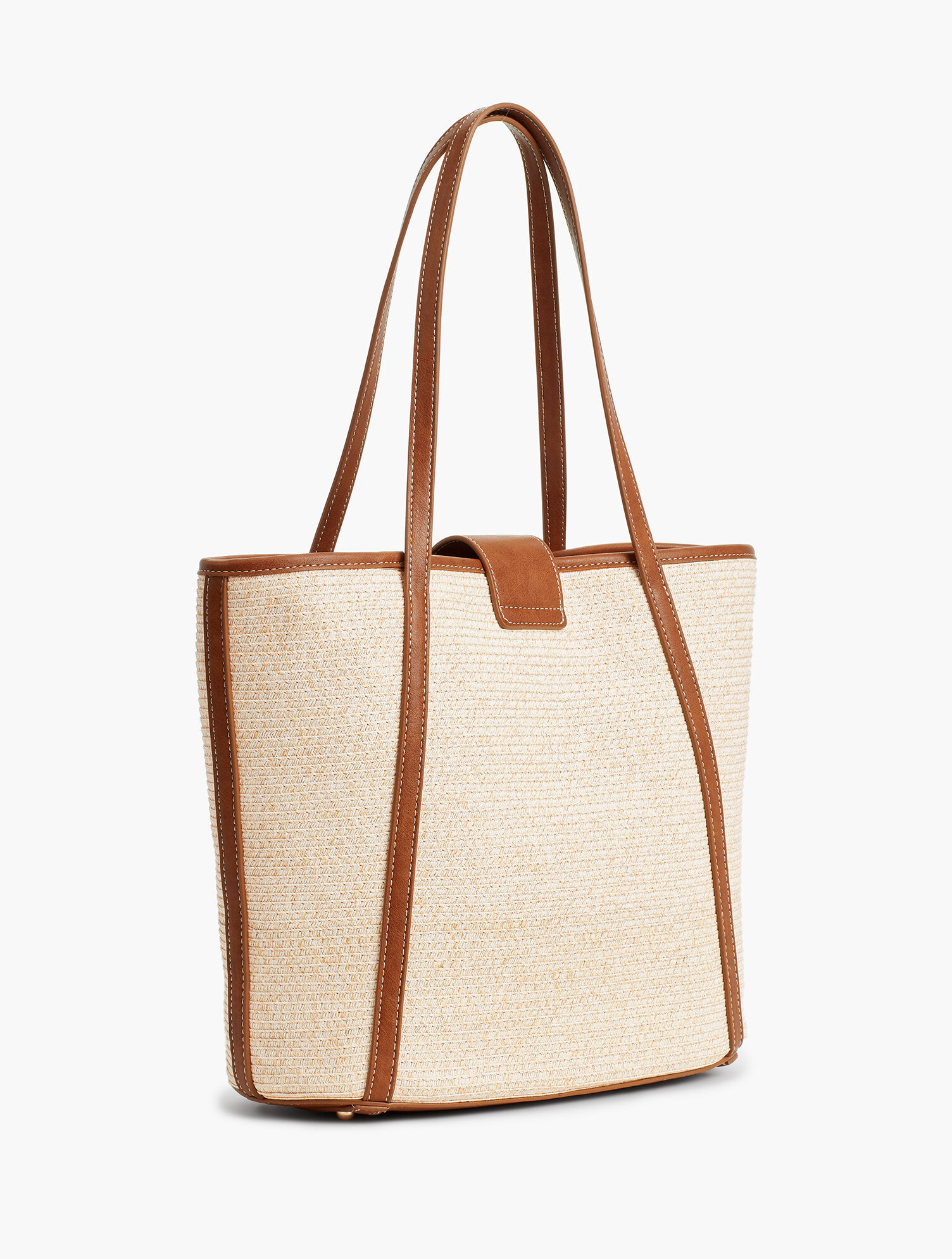 Packable Paper-Straw Tote Bag