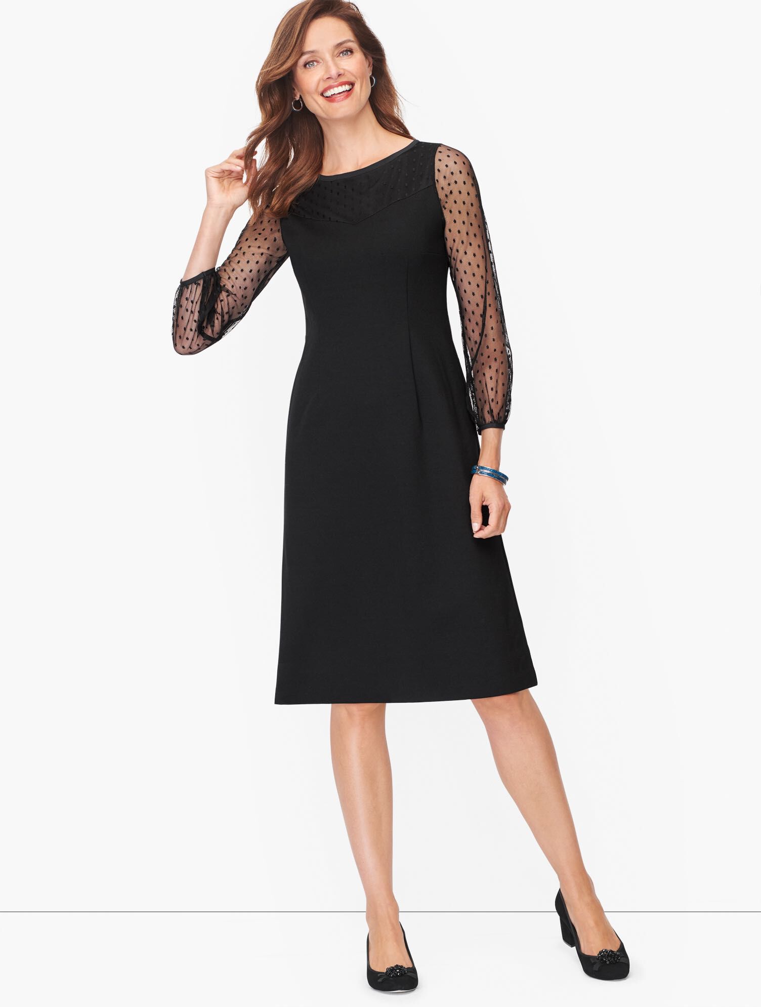 black mesh feather dress Black