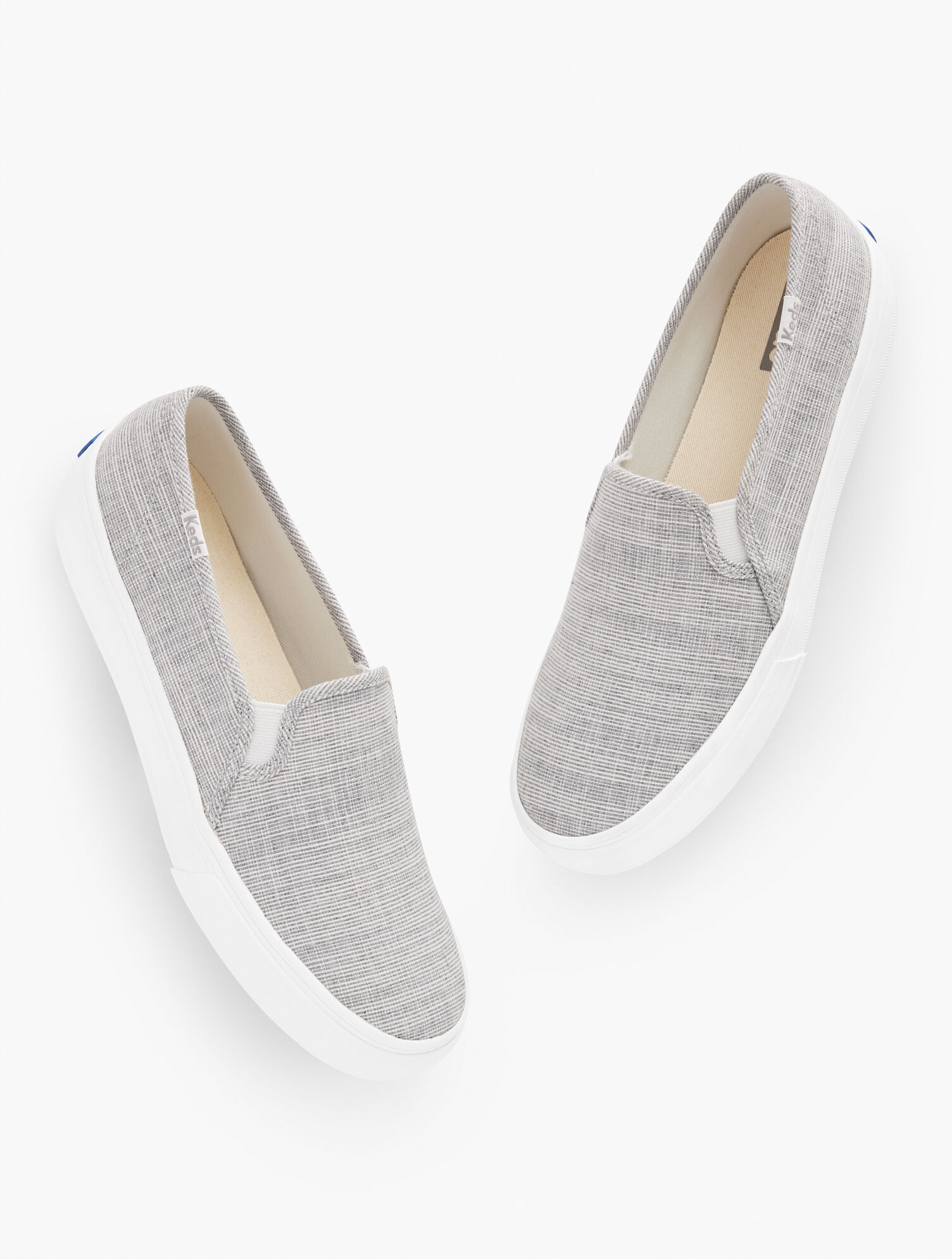 Keds® Double Decker Slip-On Sneakers Ticking Stripe Talbots