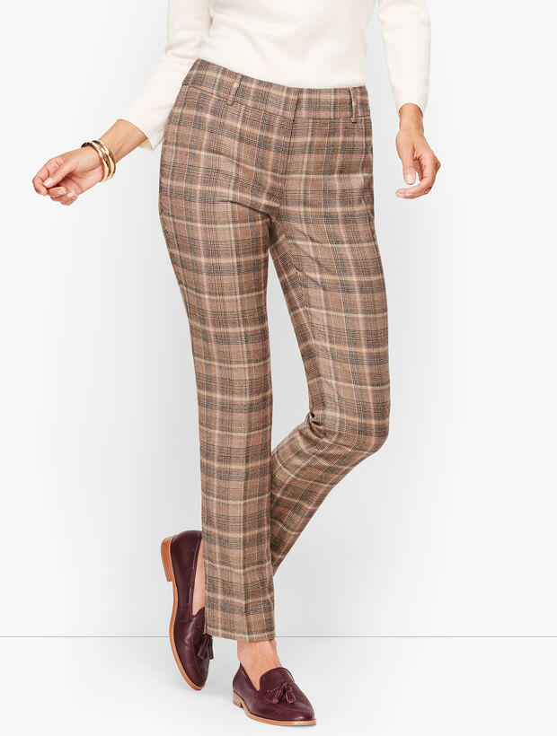 Talbots Hampshire  Ankle Pants - Luxe Flannel Plaid