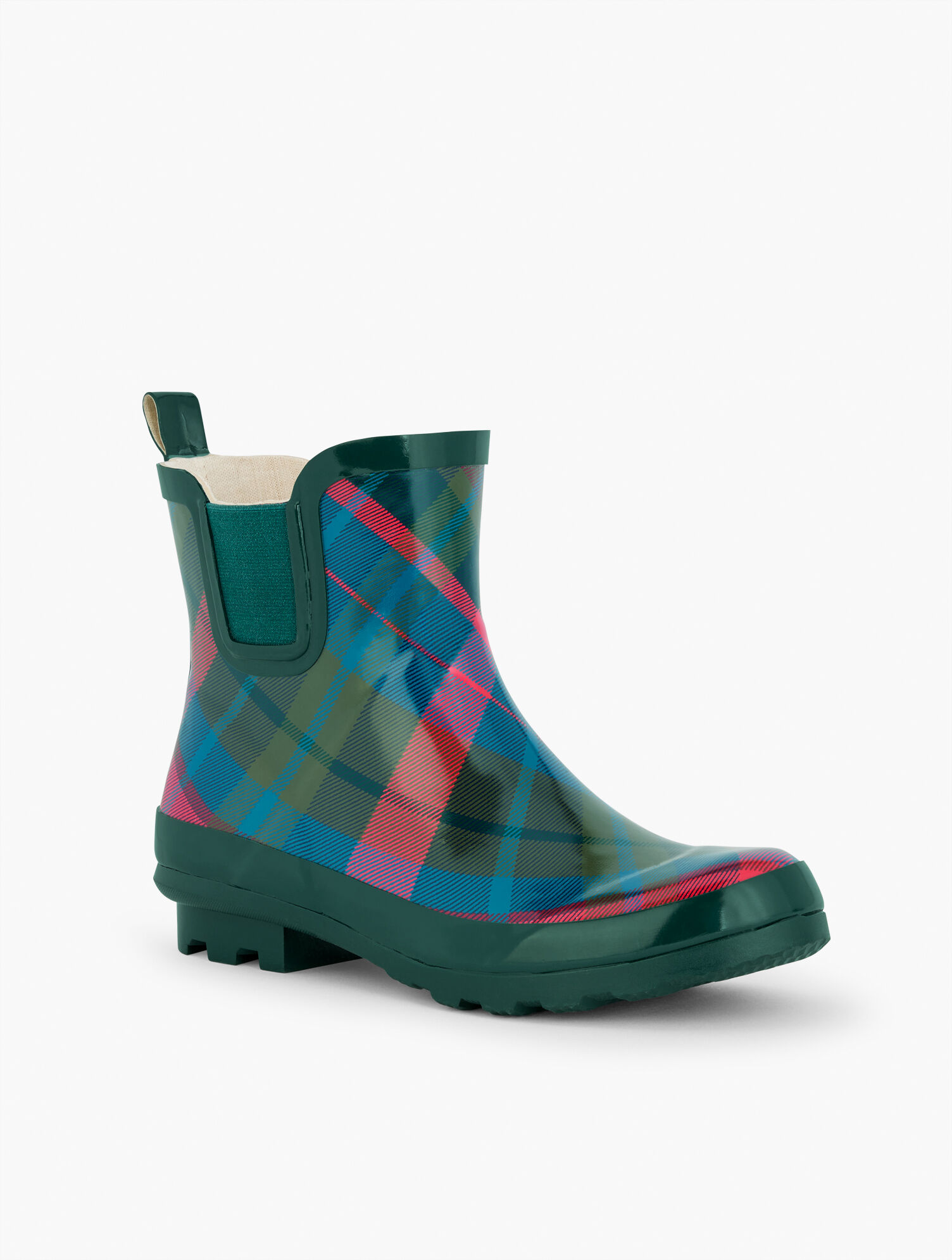 Riley Short Rain Boots - Lovely Plaid