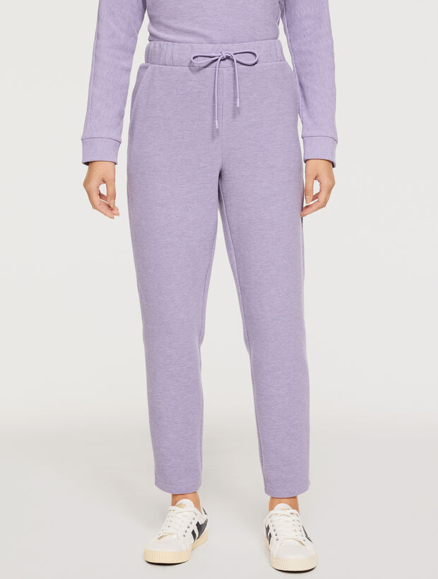 Ottoman Rib Taper Leg Pants
