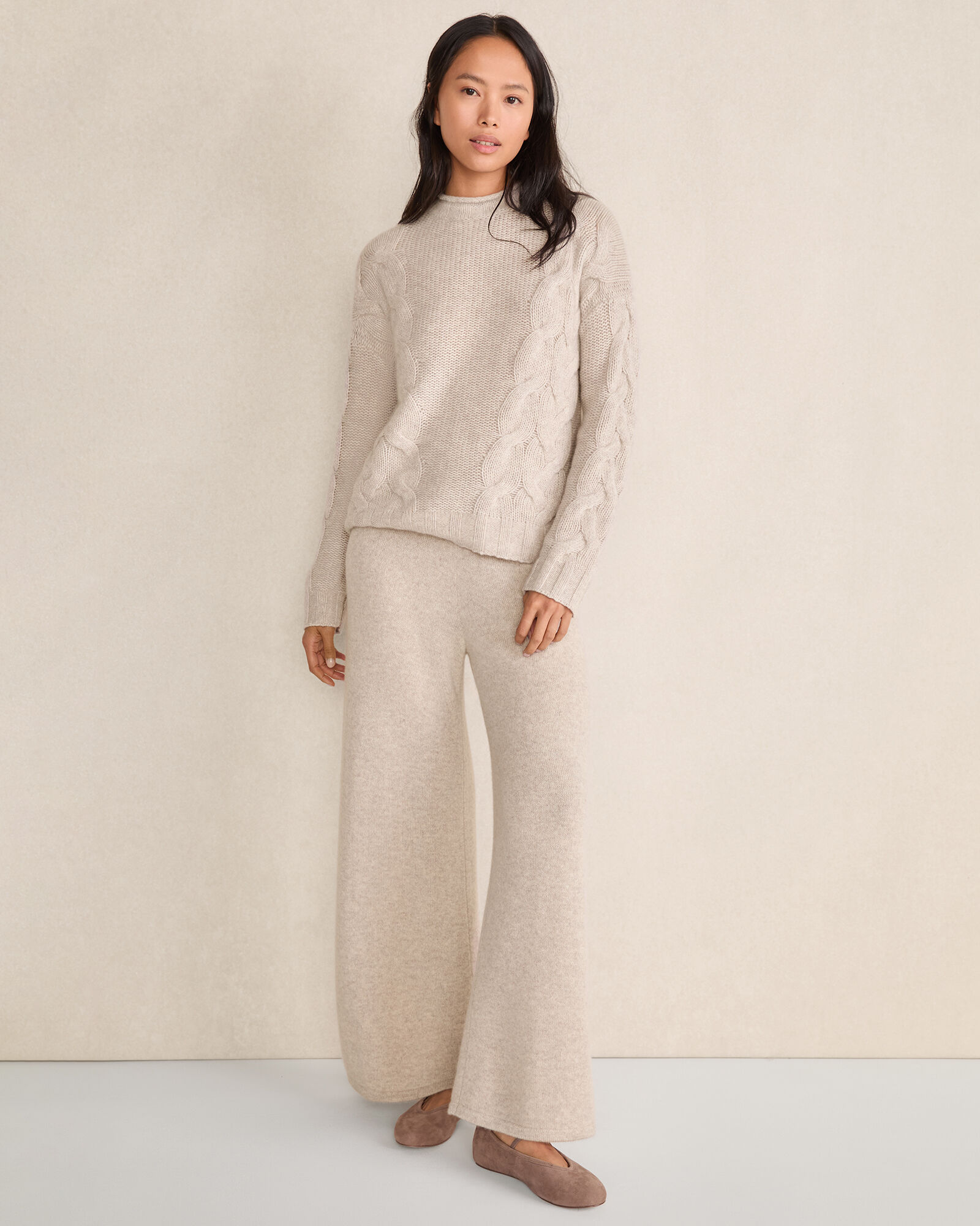 Cashmere Cable Roll Neck Sweater - image 3