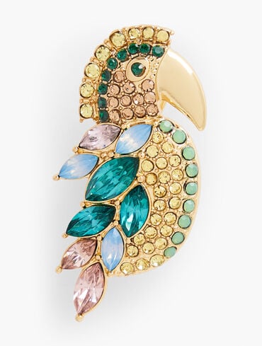 Tropical Parrot Brooch