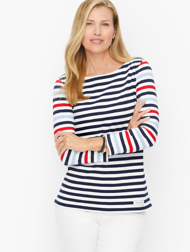 Authentic Talbots Tee - Mainsail Stripe