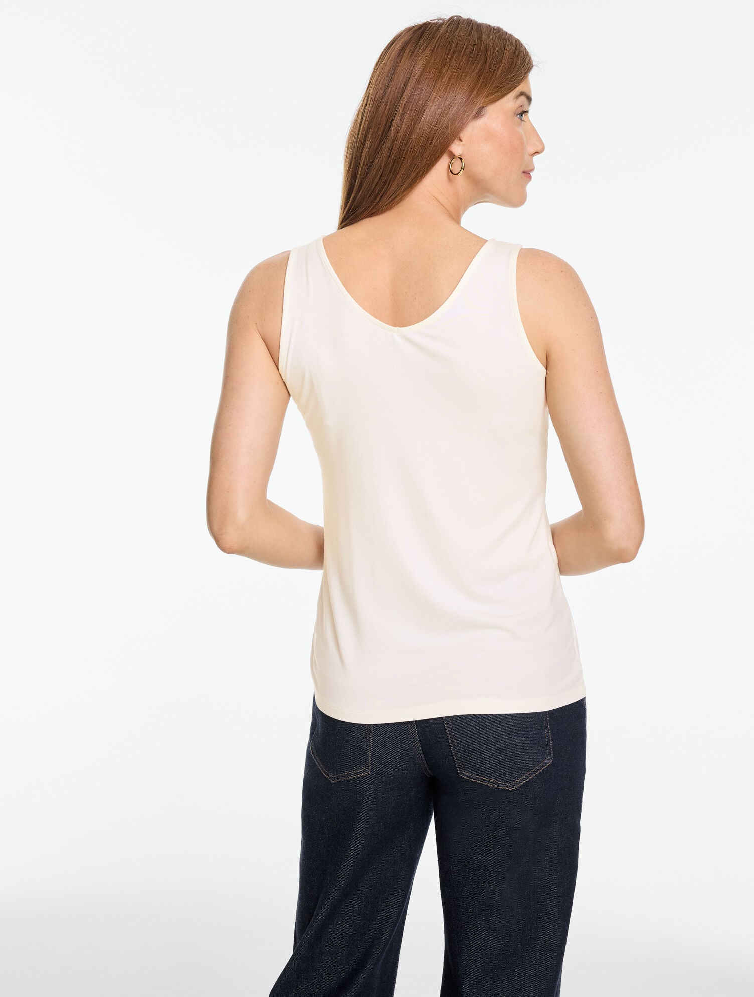 180° Two-Way Platinum Jersey Tank | Talbots