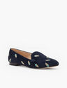 Ryan Keeper Loafers - Embroidered Peacock Feathers