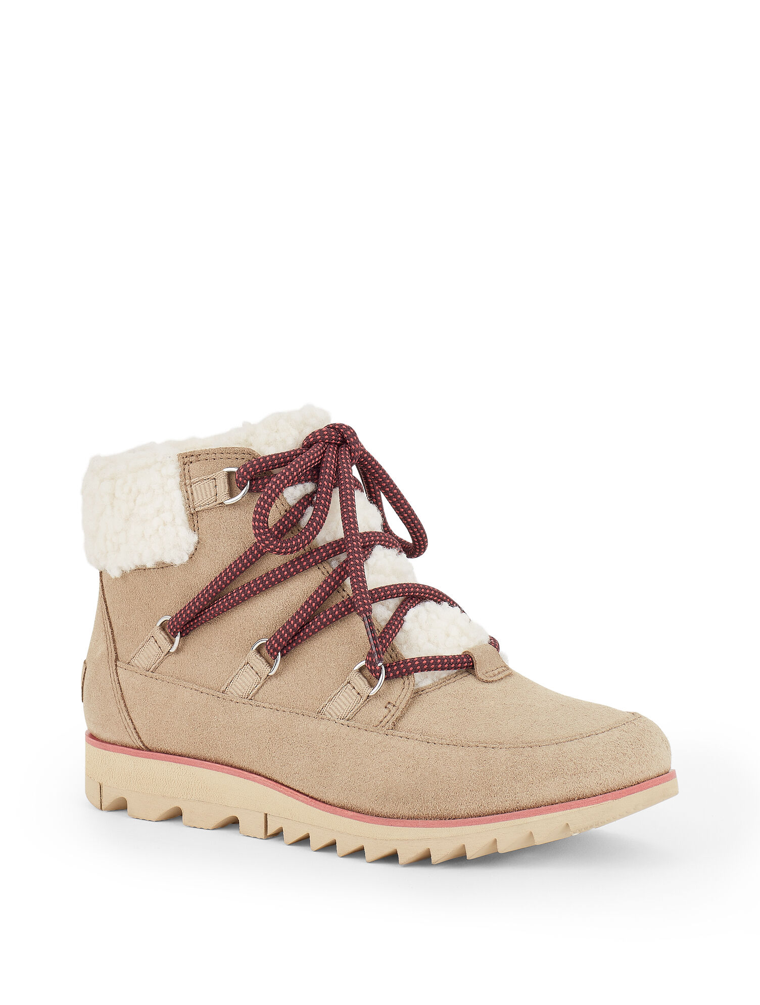 Sorel Harlow™ Shearling Trim Waterproof Suede Ankle Boots 