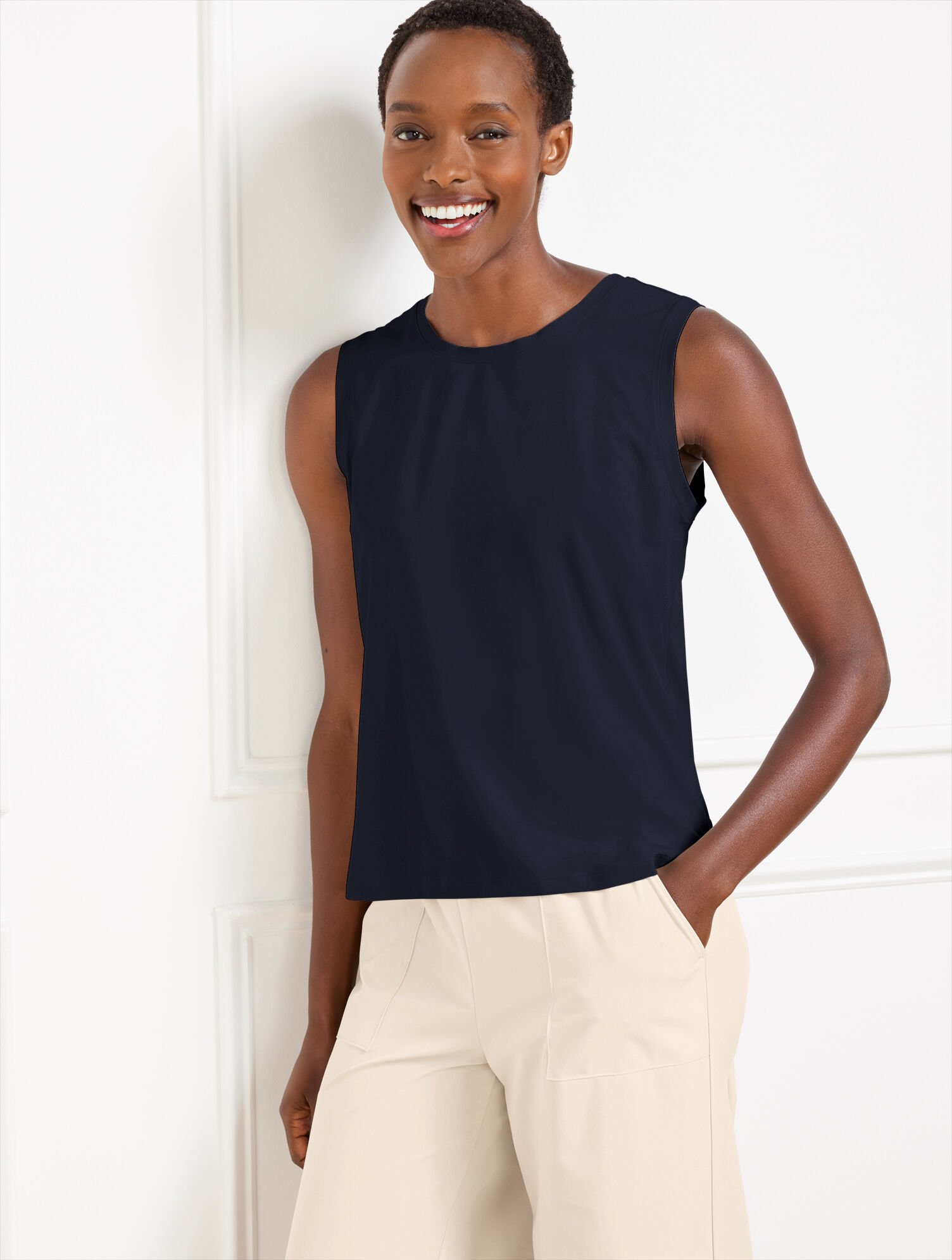 シャルボンSHORT LENGTH SLEEVELESS T-SHIRTS シャルボンSHORT LENGTH SLEEVELESS T-SHIRTS