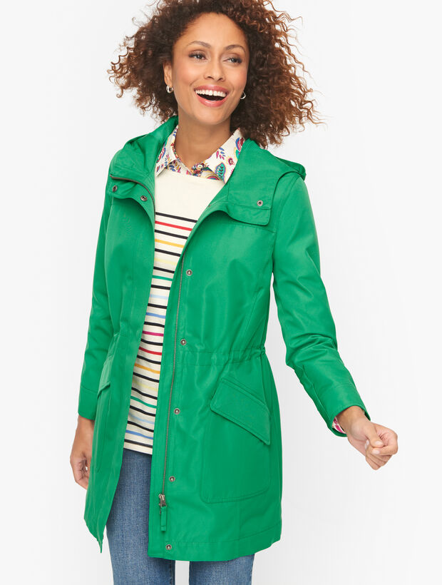 Anorak Jacket Green Canvas Jacket Women's Anorak Jacket
