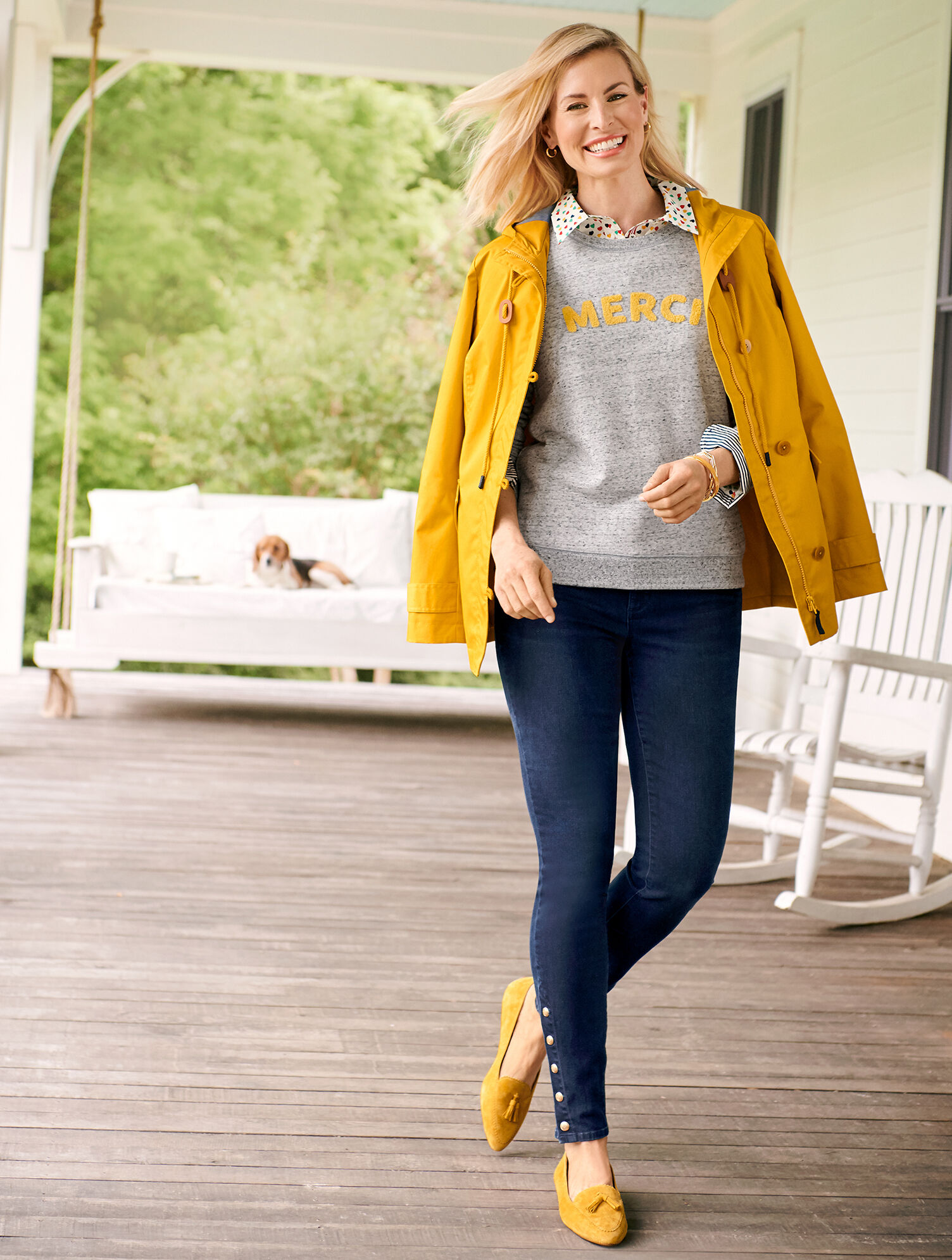 Coated Cotton Rain Jacket