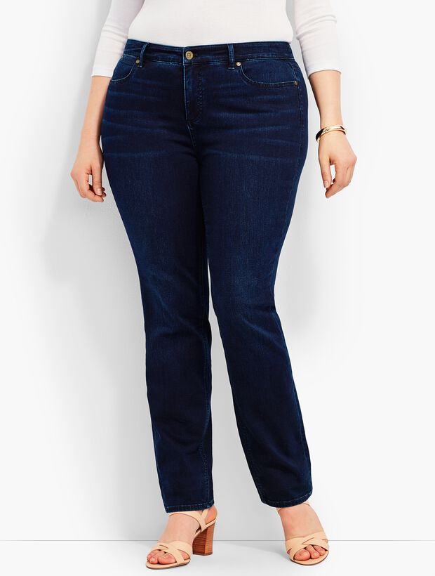 Plus Size Exclusive Comfort Stretch Denim Straight-Leg Jeans - Biscay Wash