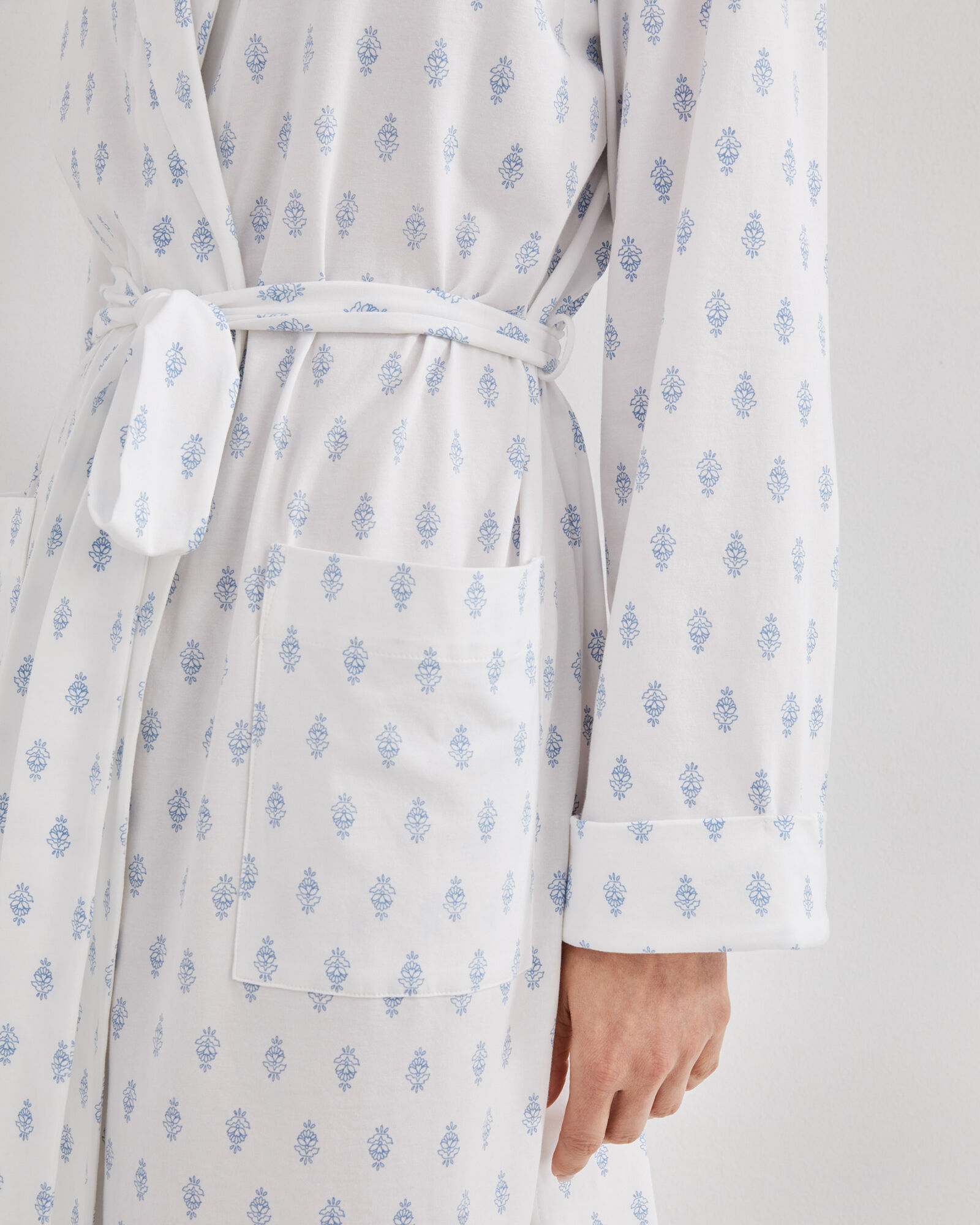 Organic Cotton Jersey Paisley Foulard Robe