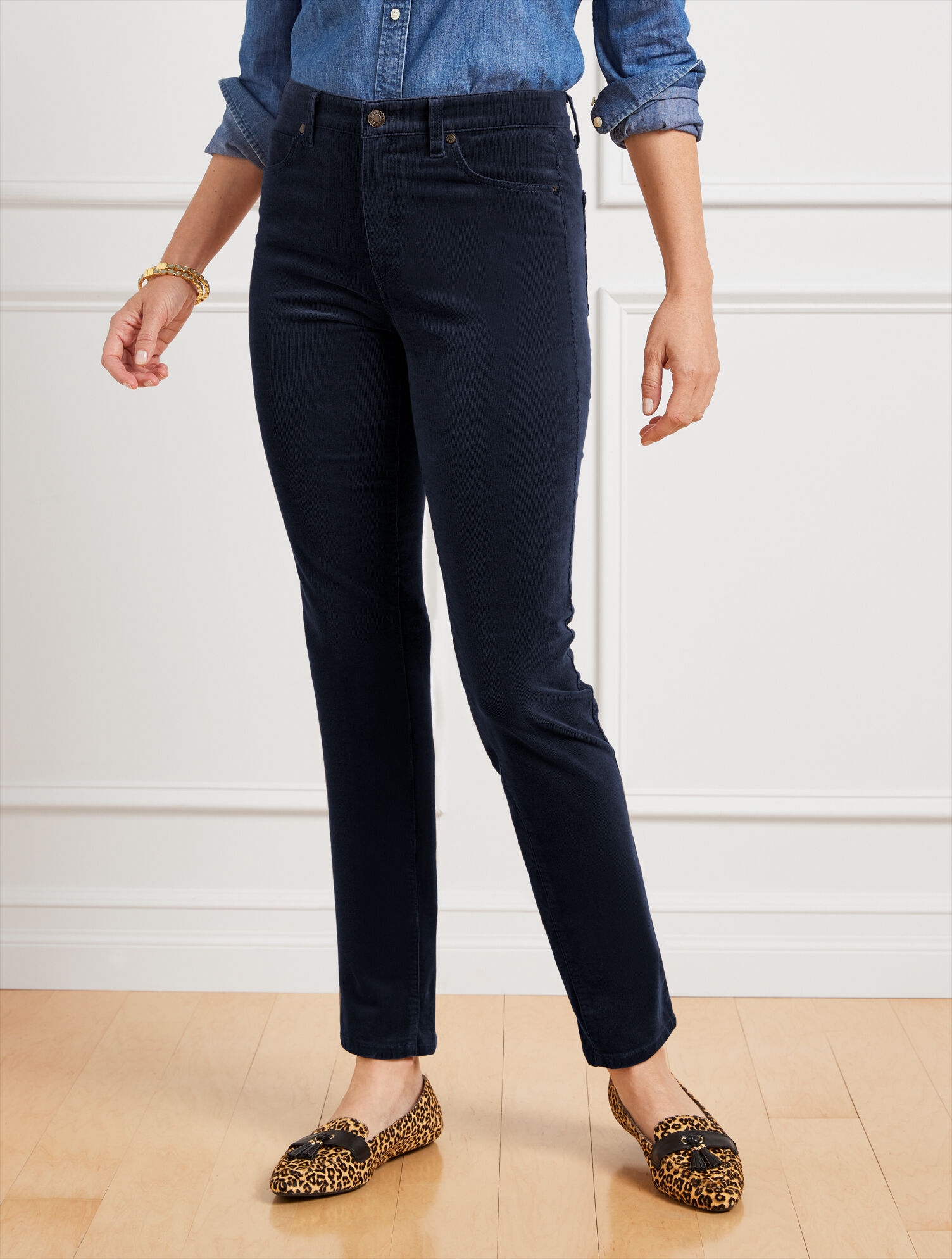 Stretch Corduroy Jeggings - Curvy Fit