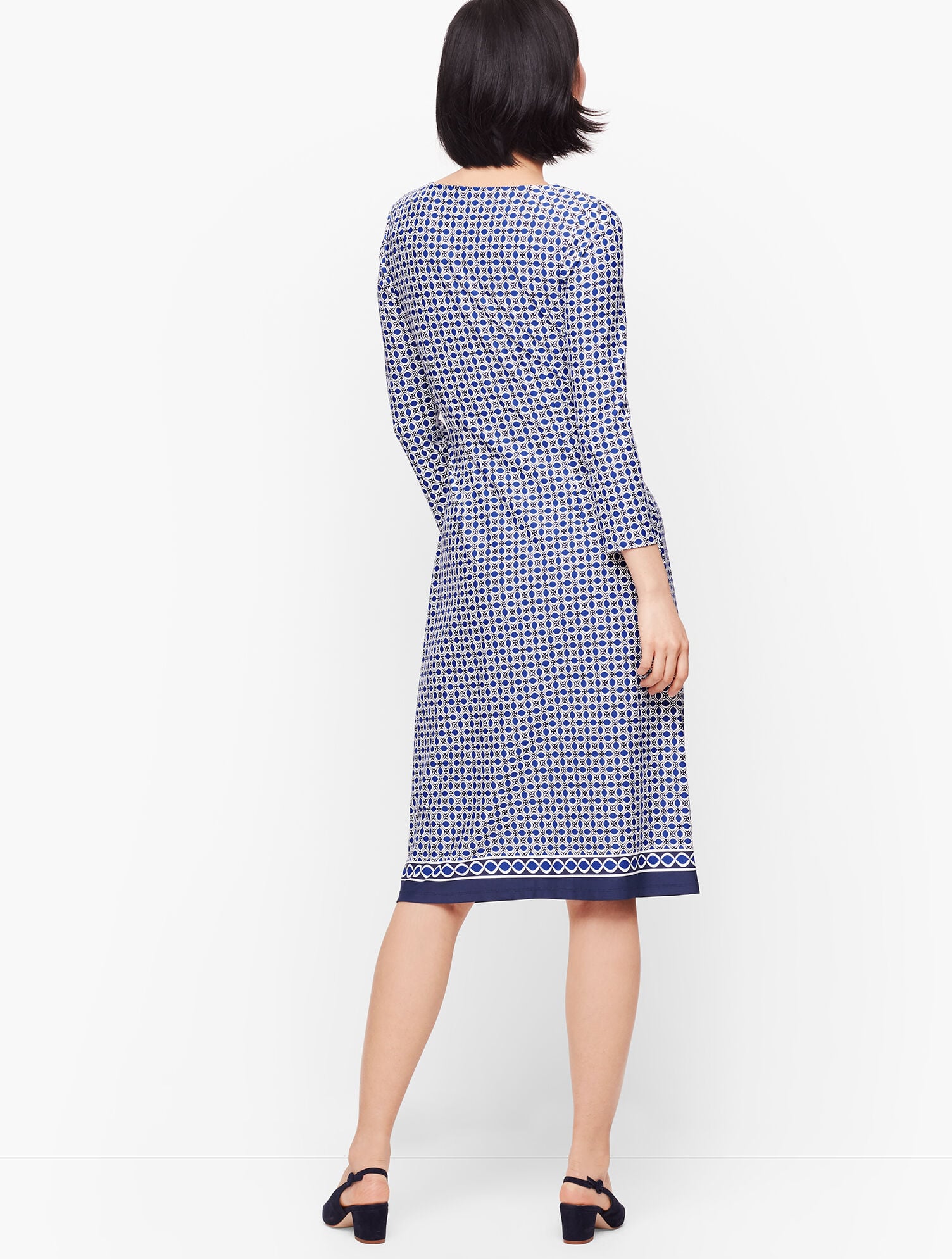 Jersey Side Tie Shift Dress