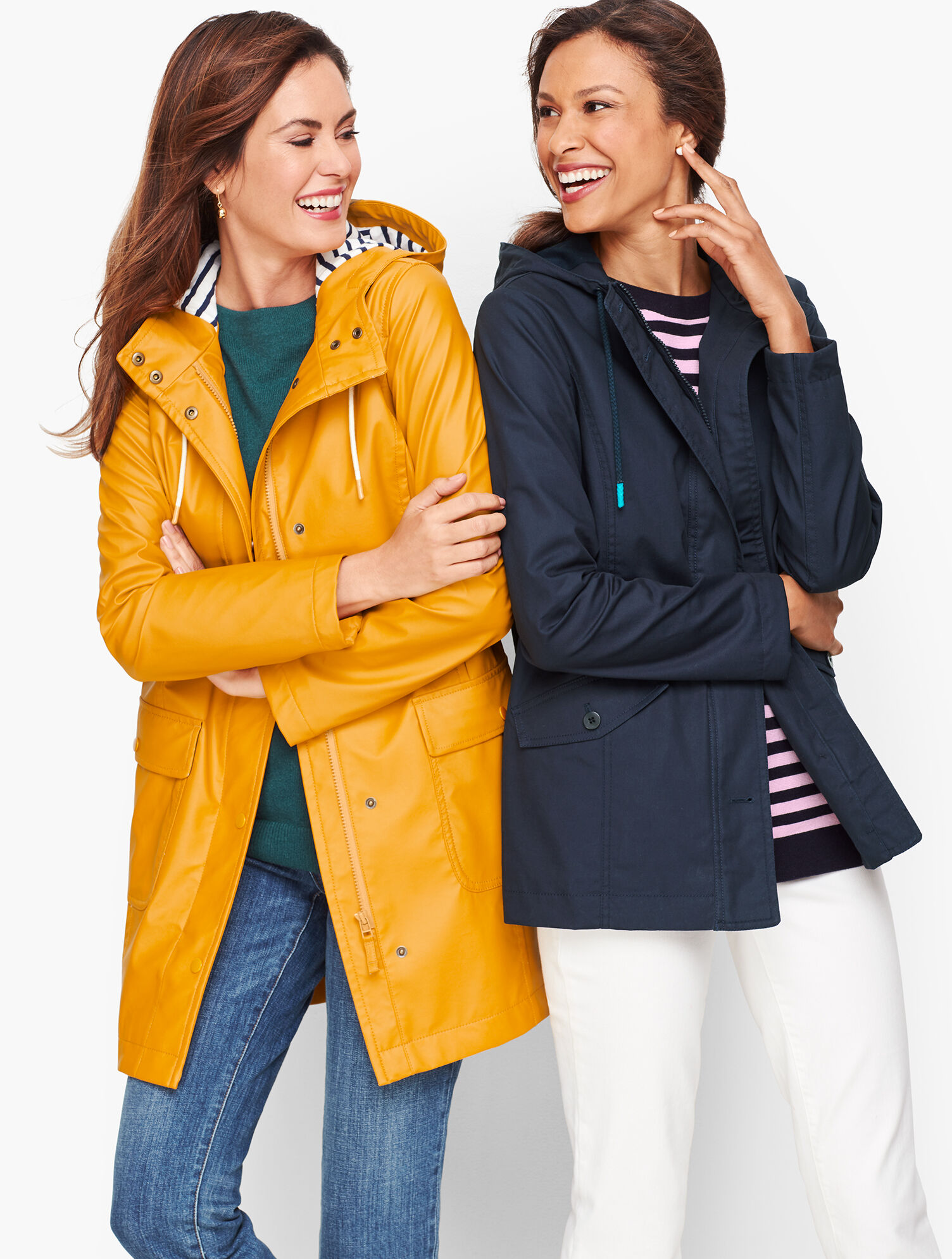 Hooded Rain Coat Talbots