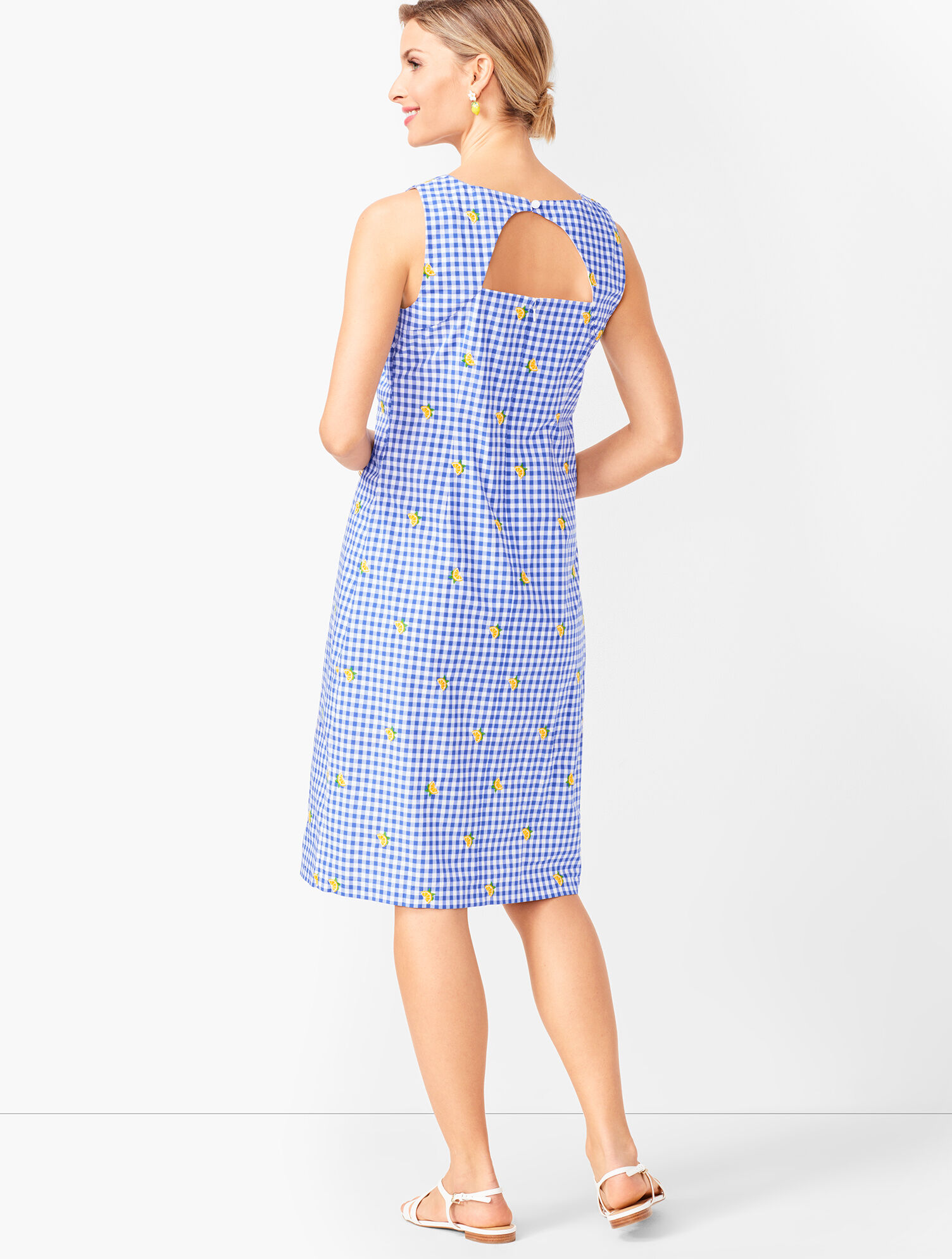 Lemons &amp; Gingham Shift Dress