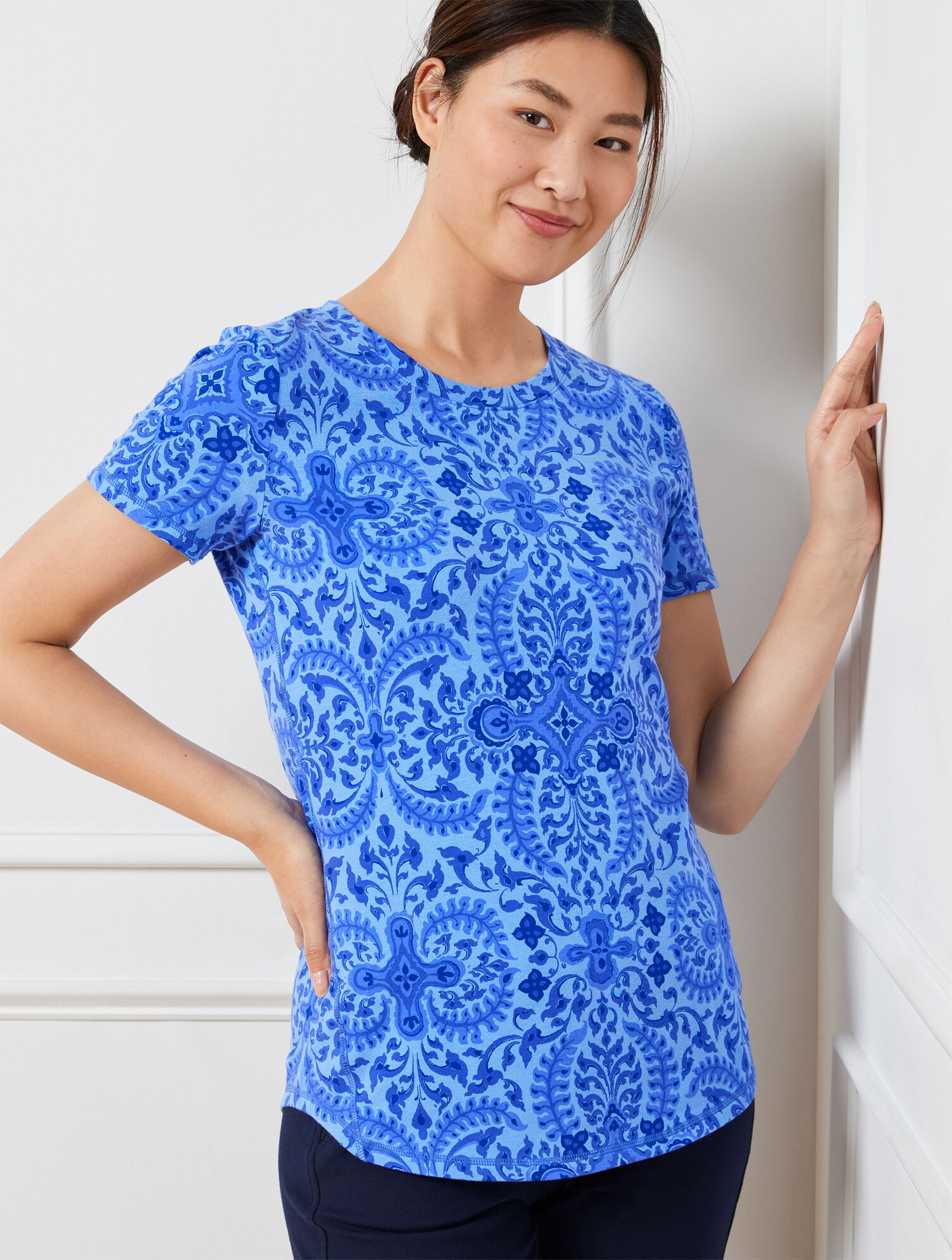 Supersoft Jersey Short Sleeve Tee - Royal Medallion