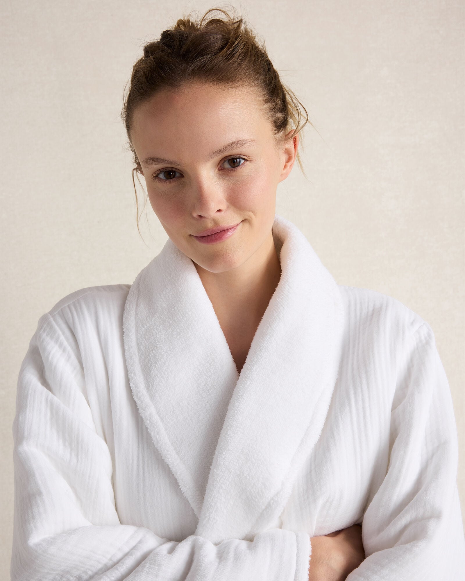 Cotton Gauze Plush Robe