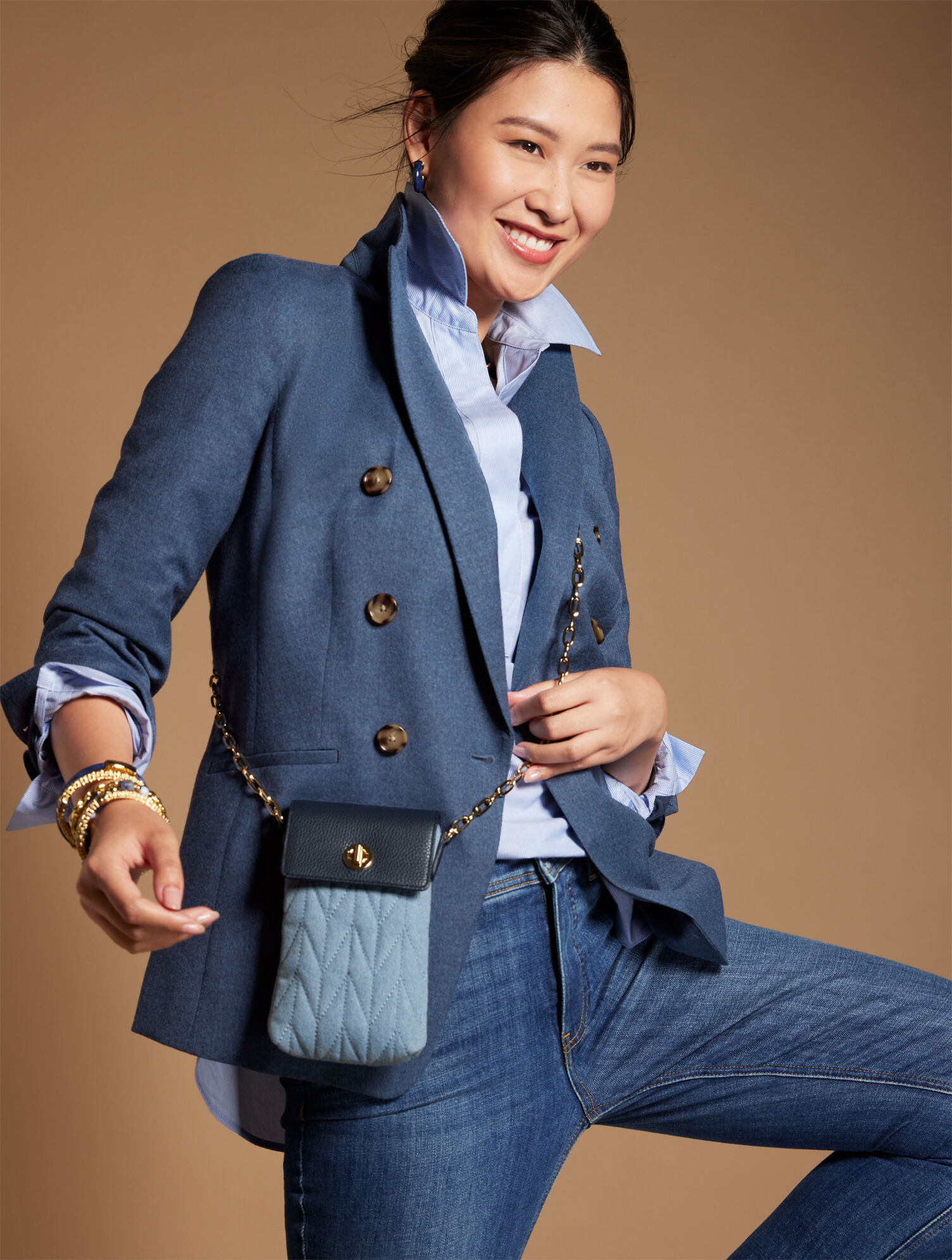 Luxe Italian Stretch Flannel Blazer | Talbots