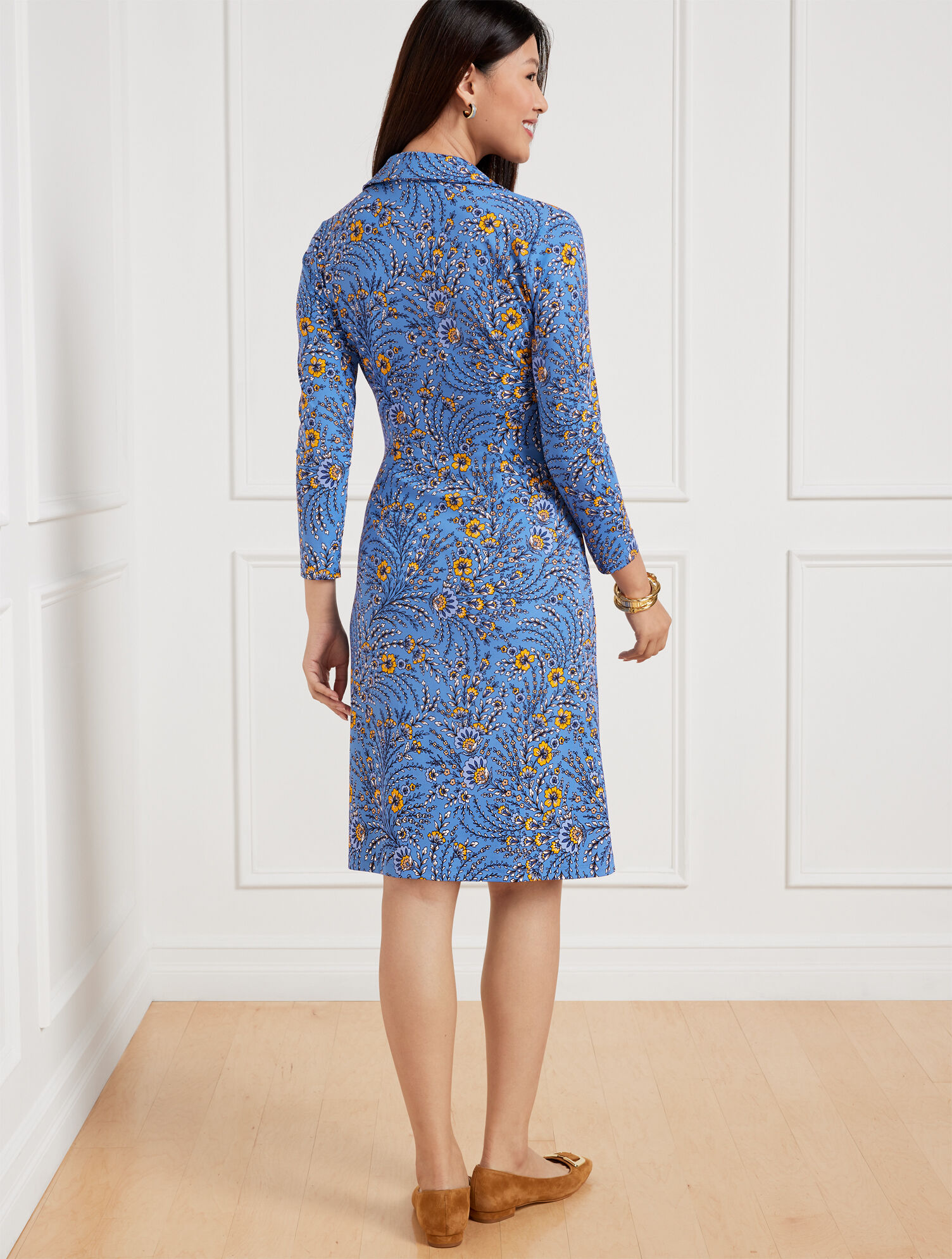 Effortless Jersey Kelley Dress - Lush Floral | Talbots Effortless Jersey Kelley Dress - Lush Floral | Talbots