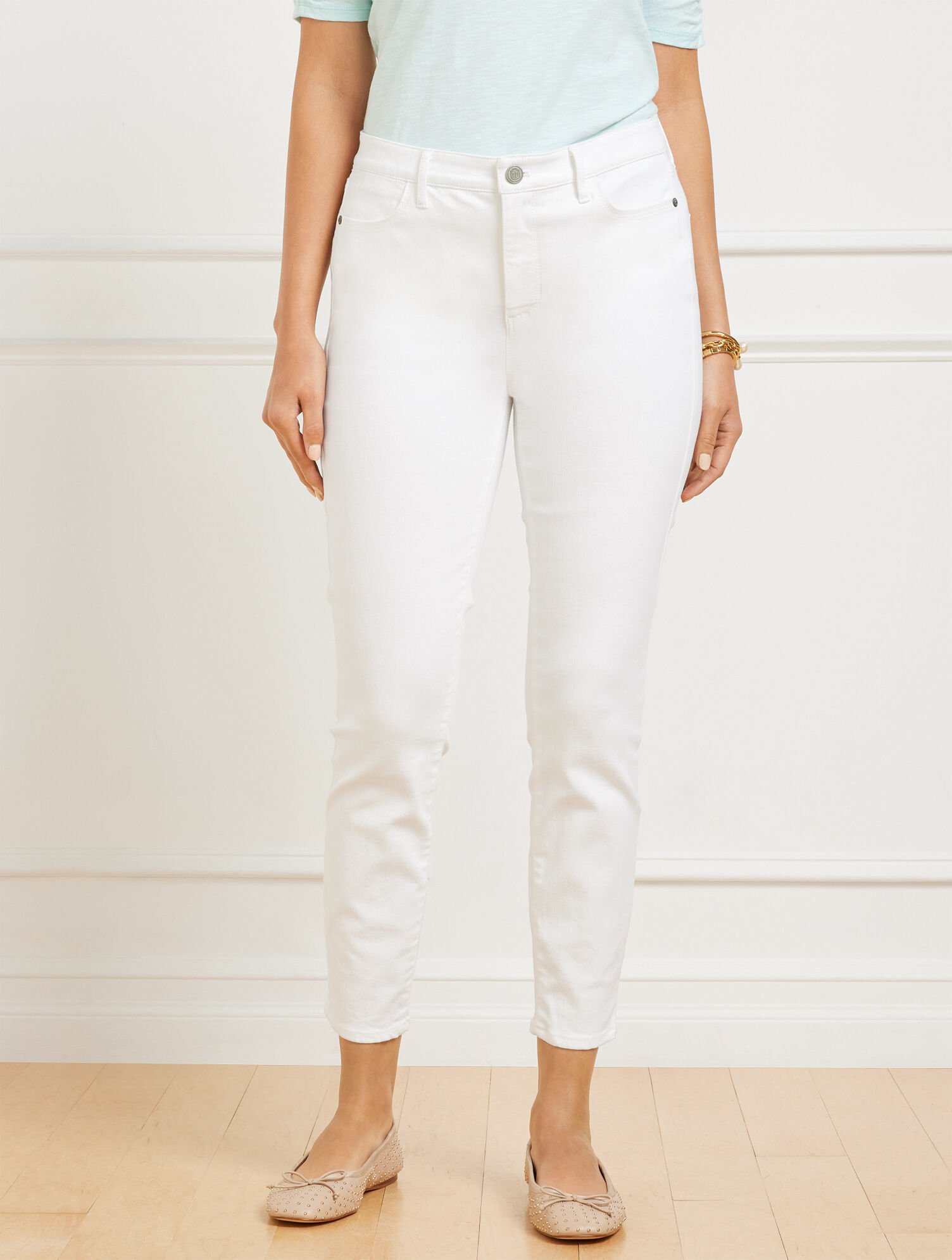 Jegging Crops - White