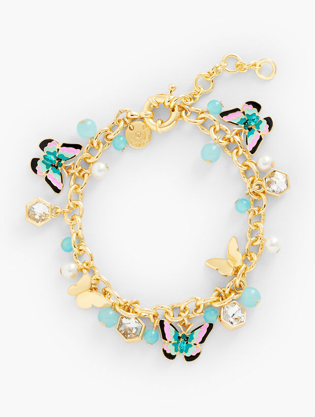 Butterfly Garden Charm Bracelet Talbots