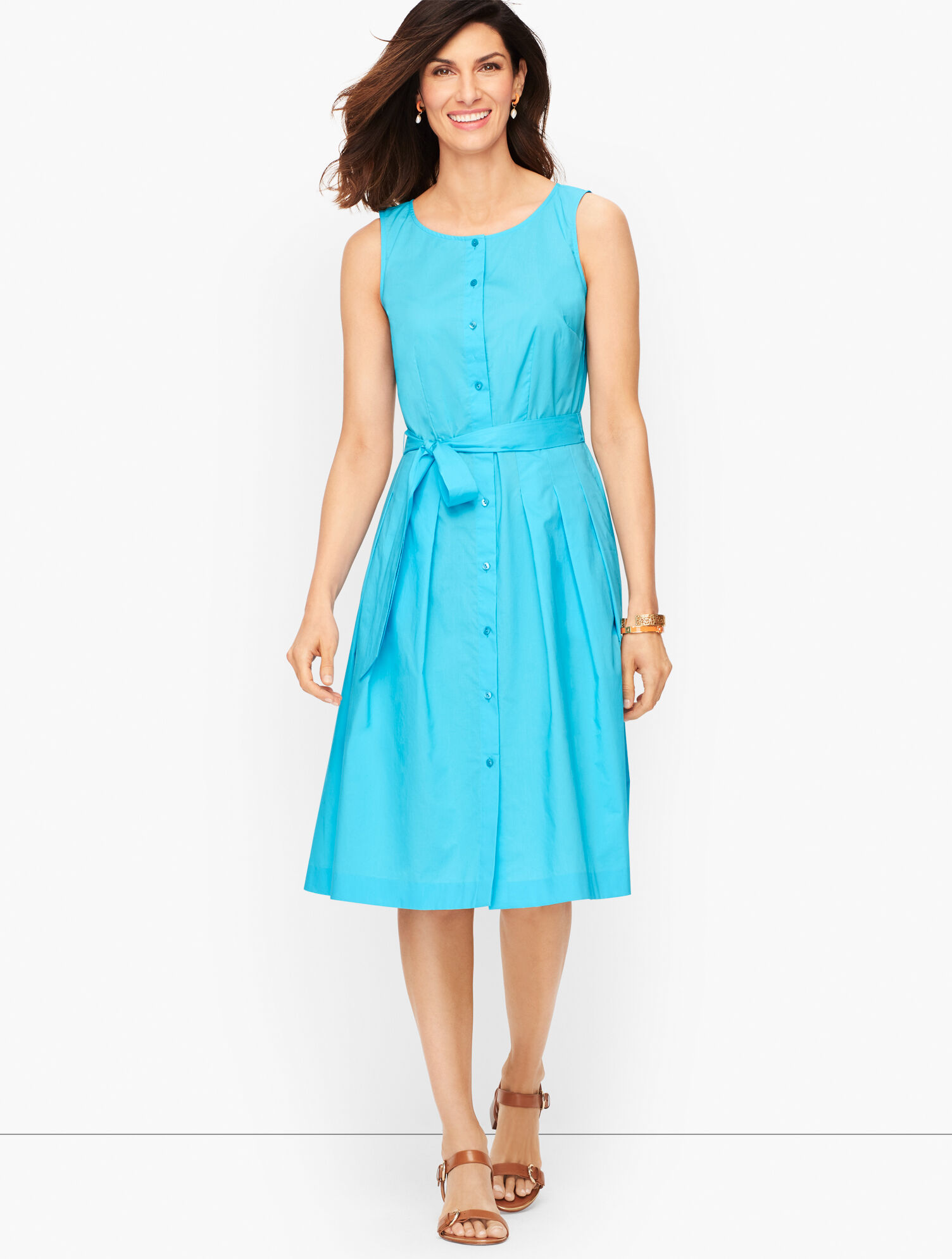 slim fit dress slacks Shop Light Blue Cinched Waist Solid Fit & Flare Dress - for Women | OUTZIDR