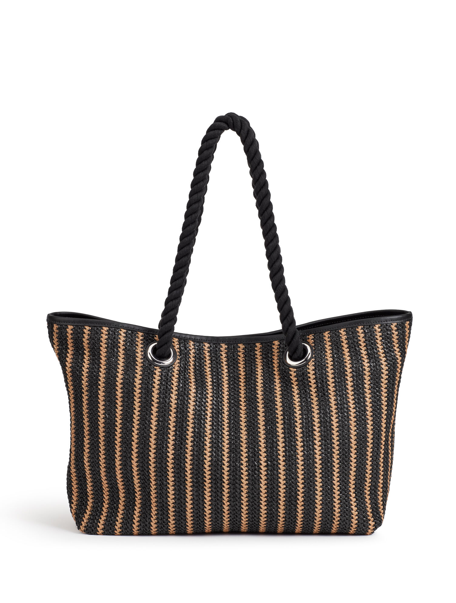 Striped Beach Tote Bag