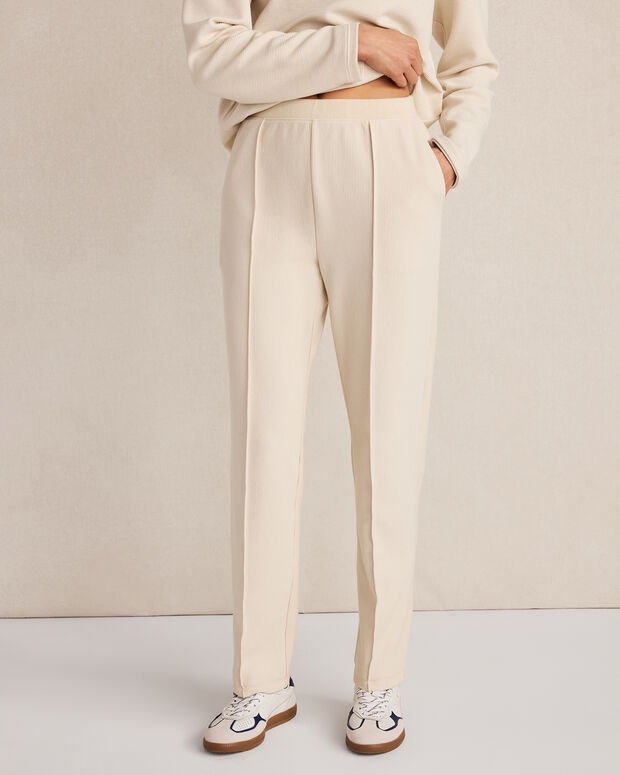 Ottoman Rib Tapered Pants