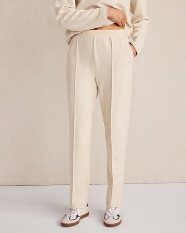 Ottoman Rib Tapered Pants