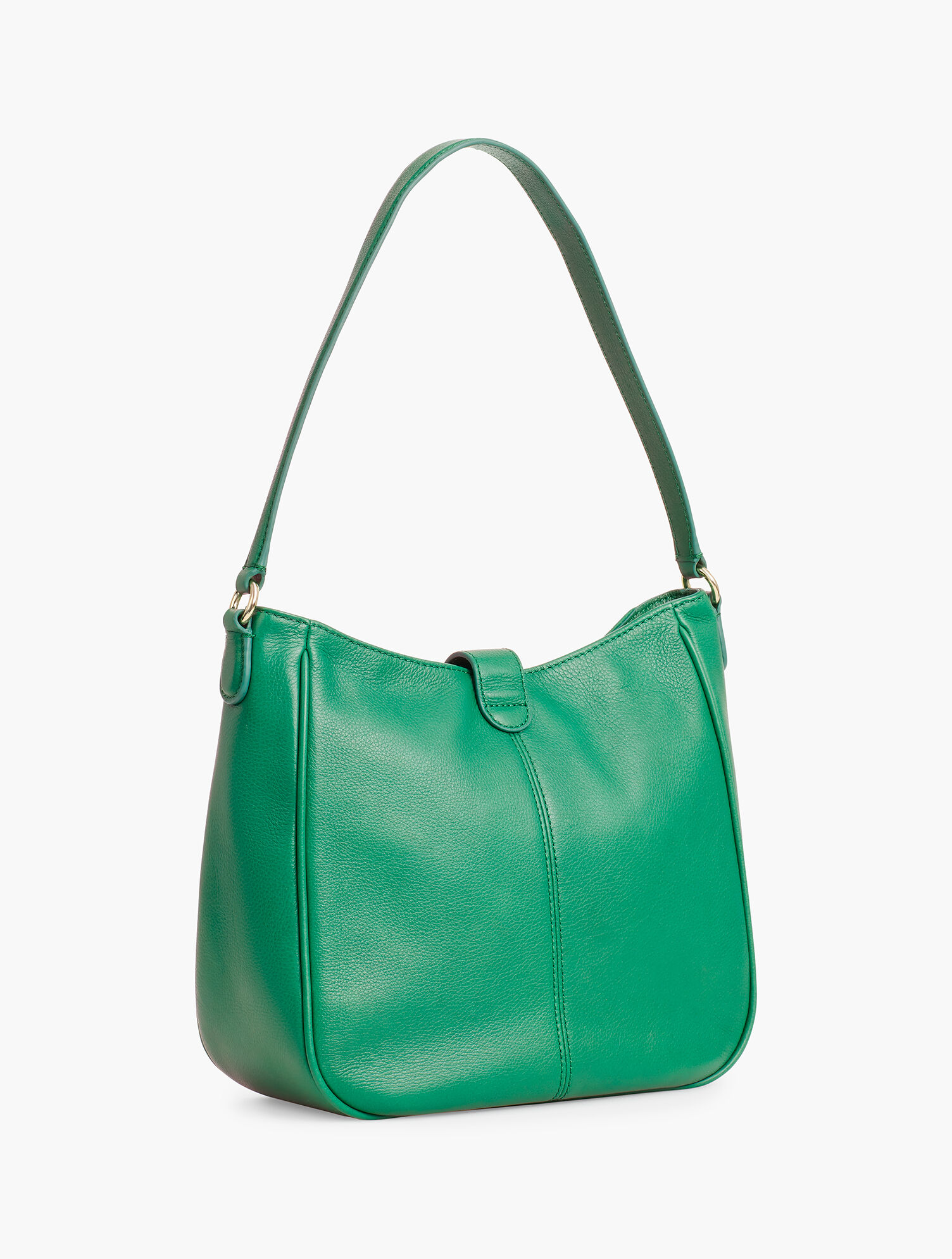 Soft Pebbled Leather Crossbody Hobo Bag