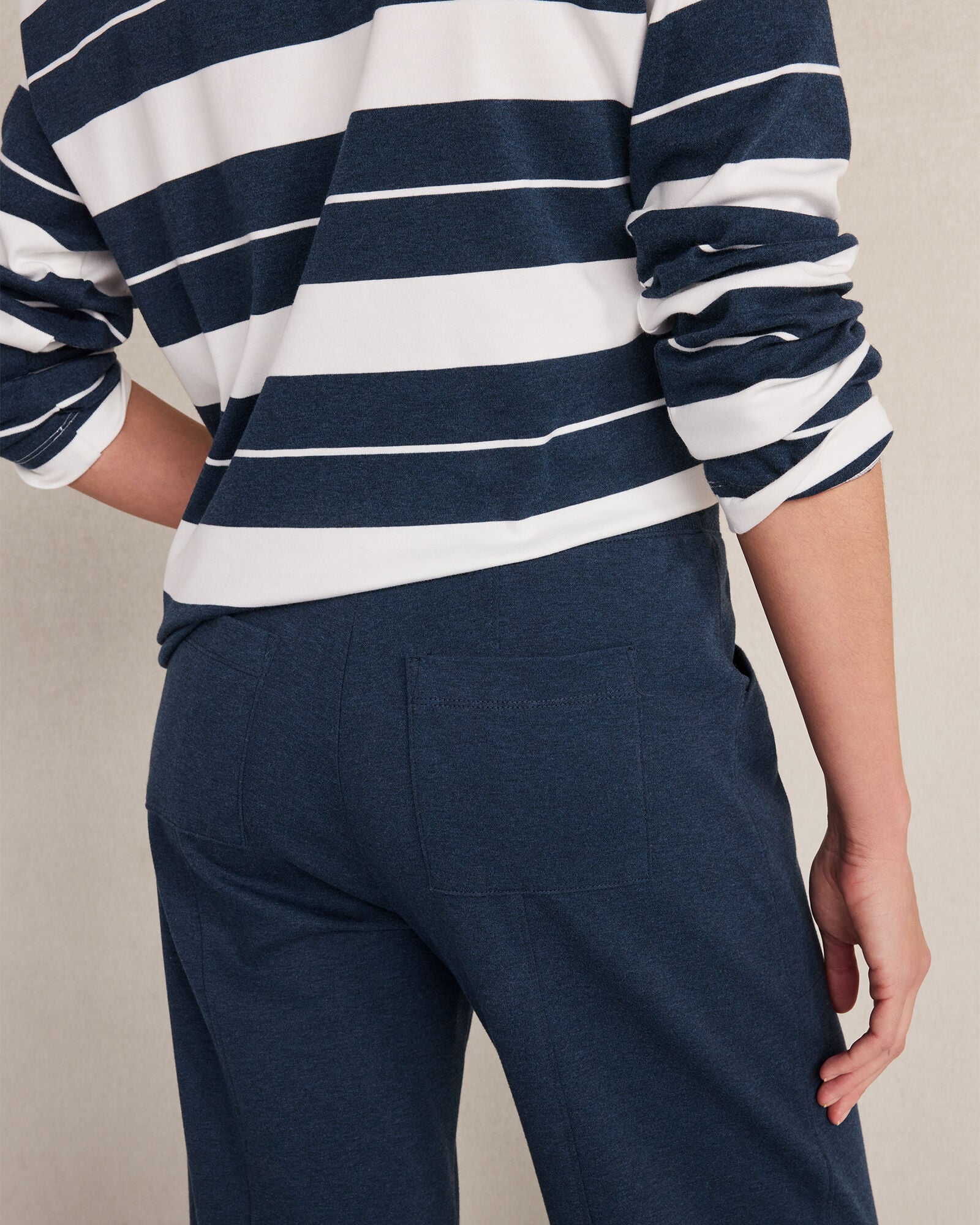 Organic Cotton Interlock Barrel Leg Pants
